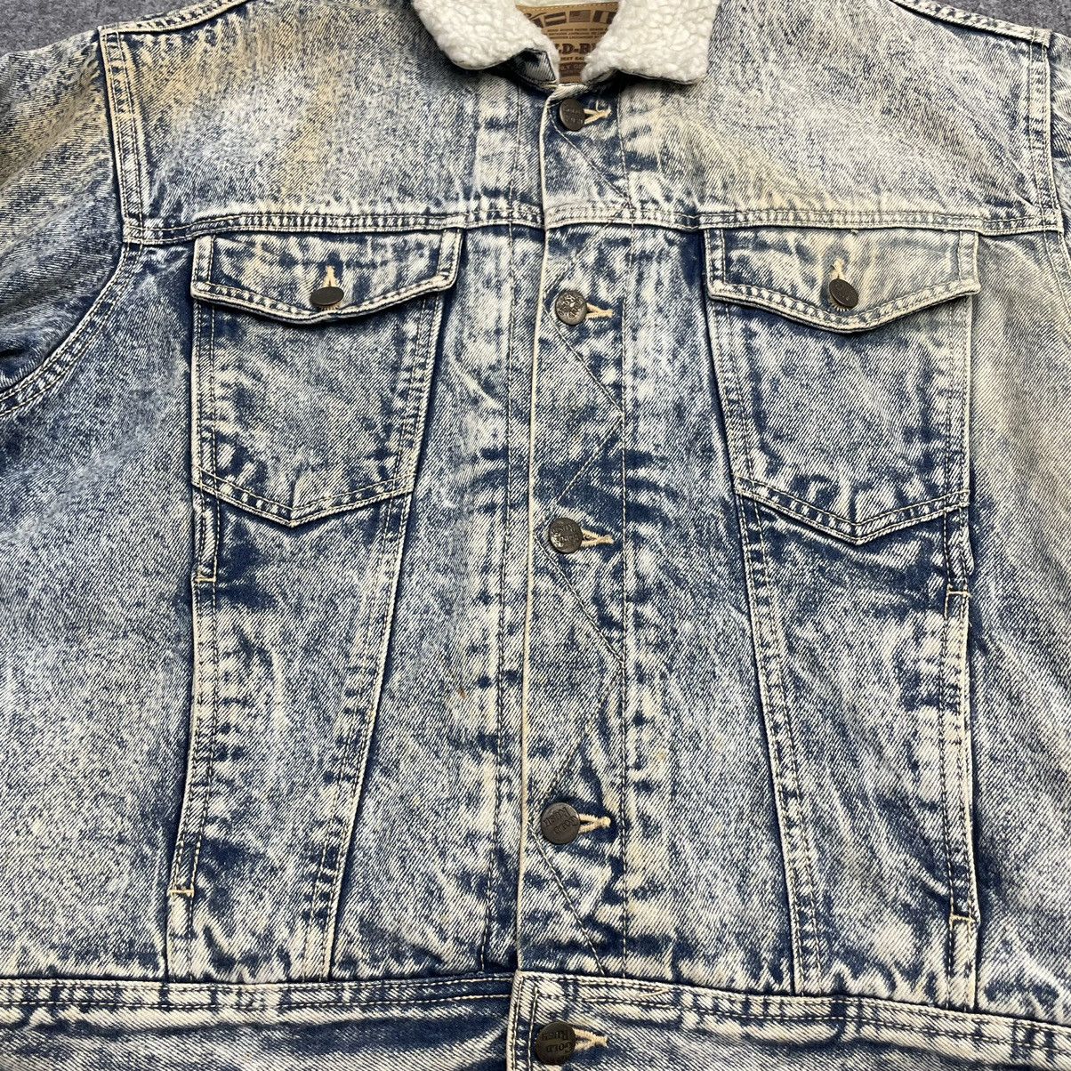 Japanese Brand × Vintage Gold Rush Acid Wash Jeans Sherpa Jacket Size US M / EU 48-50 / 2 - 7 Thumbnail