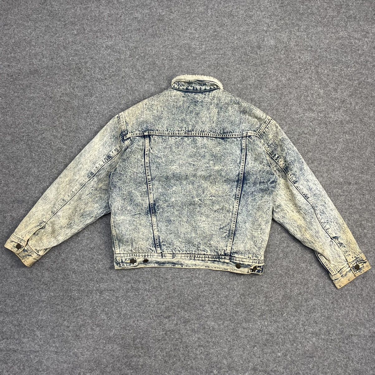 Japanese Brand × Vintage Gold Rush Acid Wash Jeans Sherpa Jacket Size US M / EU 48-50 / 2 - 2 Thumbnail