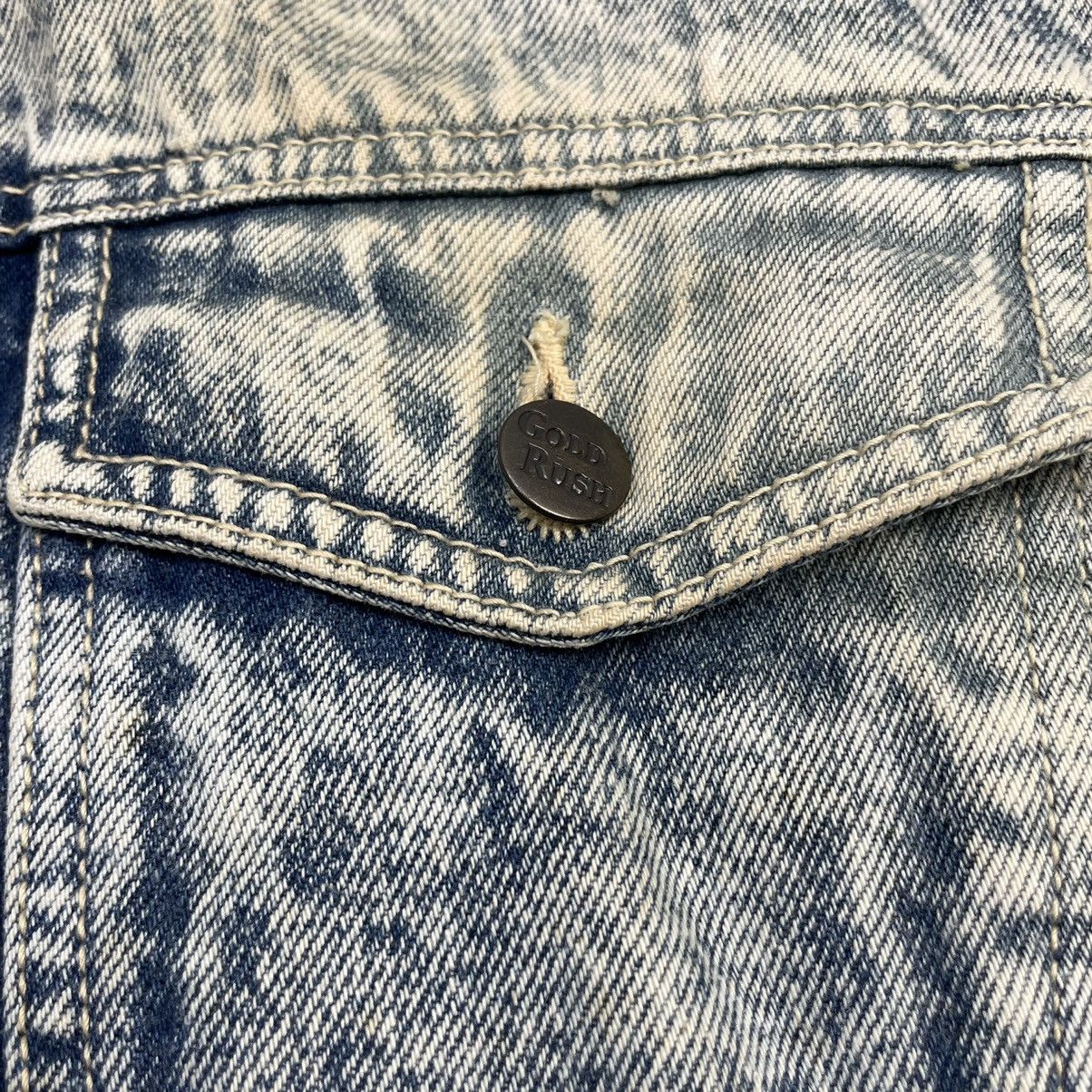 Japanese Brand × Vintage Gold Rush Acid Wash Jeans Sherpa Jacket Size US M / EU 48-50 / 2 - 8 Thumbnail