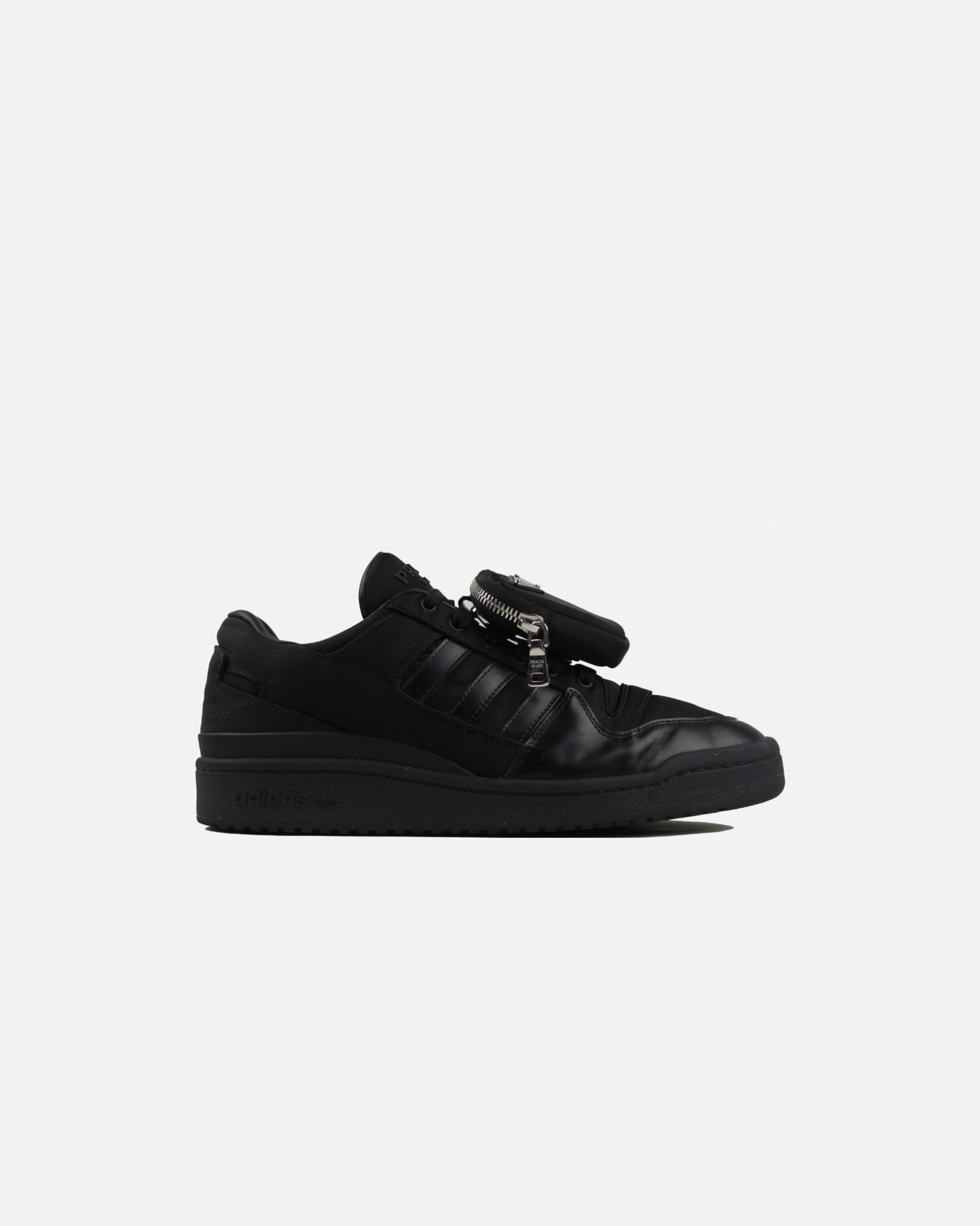 image of Adidas Black Forum Sneakers, Men's (Size 10)