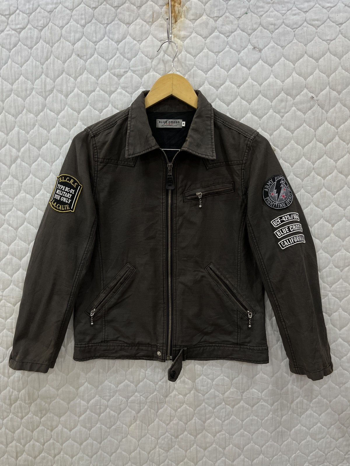 Seditionaries (Fff)🔥🔥ARCHIVE VINTAGE BLUE CROSS SKULL HYPEBEAST JACKET Size US S / EU 44-46 / 1 - 4 Thumbnail