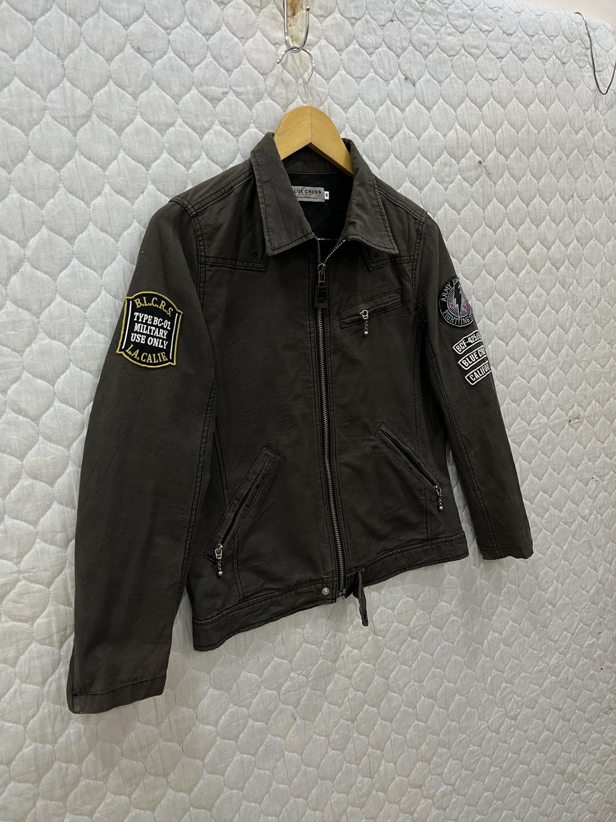 Seditionaries (Fff)🔥🔥ARCHIVE VINTAGE BLUE CROSS SKULL HYPEBEAST JACKET Size US S / EU 44-46 / 1 - 6 Thumbnail