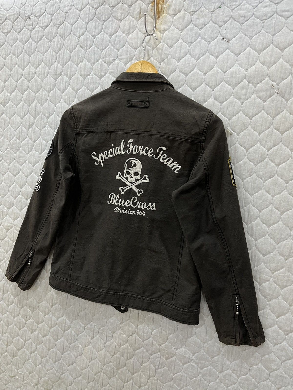 Seditionaries (Fff)🔥🔥ARCHIVE VINTAGE BLUE CROSS SKULL HYPEBEAST JACKET Size US S / EU 44-46 / 1 - 2 Thumbnail