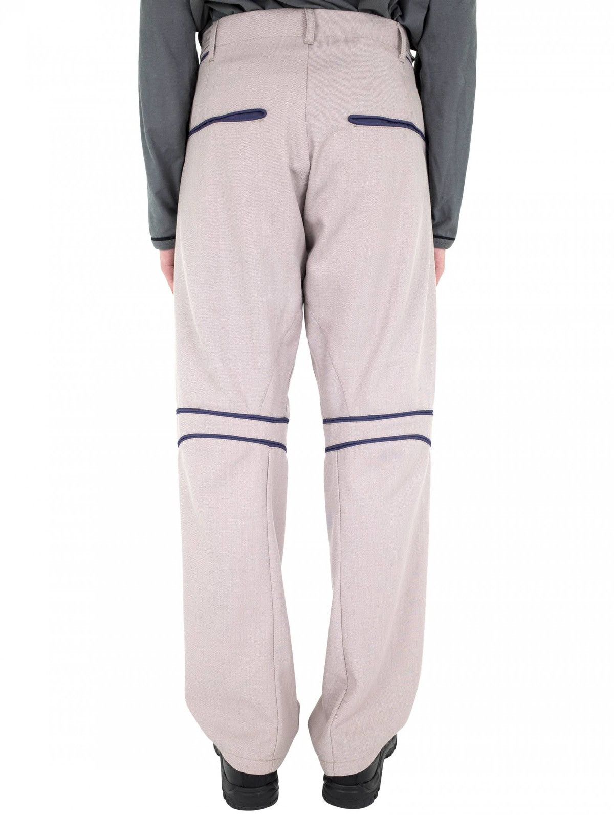 Kiko Kostadinov Giran Piping Trousers in Beige / Petunia Purple Size US 33 - 8 Thumbnail