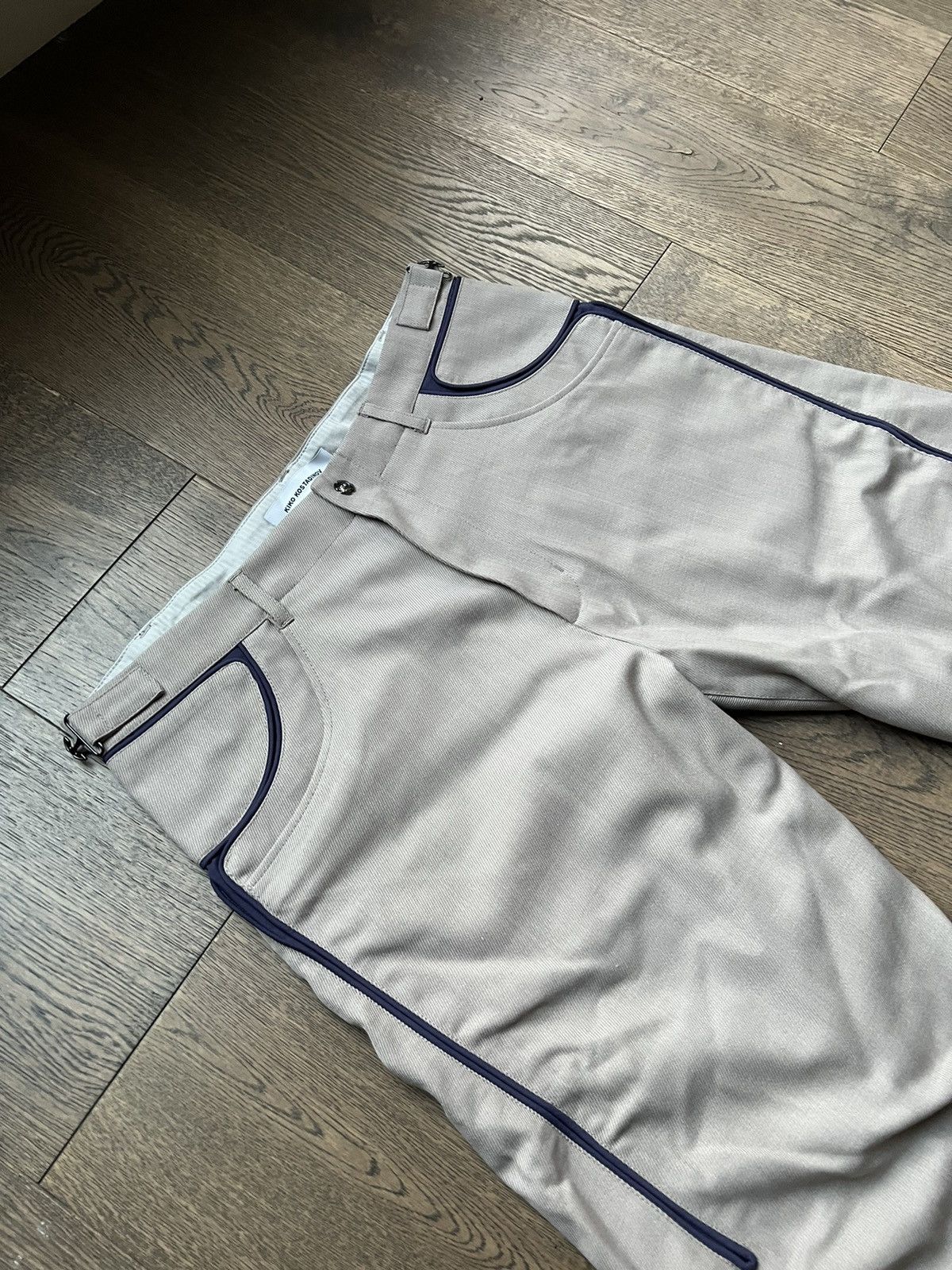 Kiko Kostadinov Giran Piping Trousers in Beige / Petunia Purple Size US 33 - 10 Thumbnail