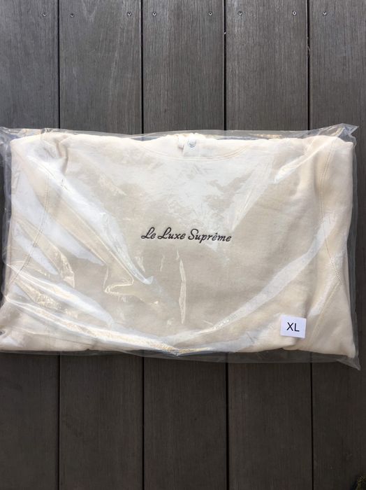 Supreme Supreme le luxe supreme hoodie natural XL brand new sealed