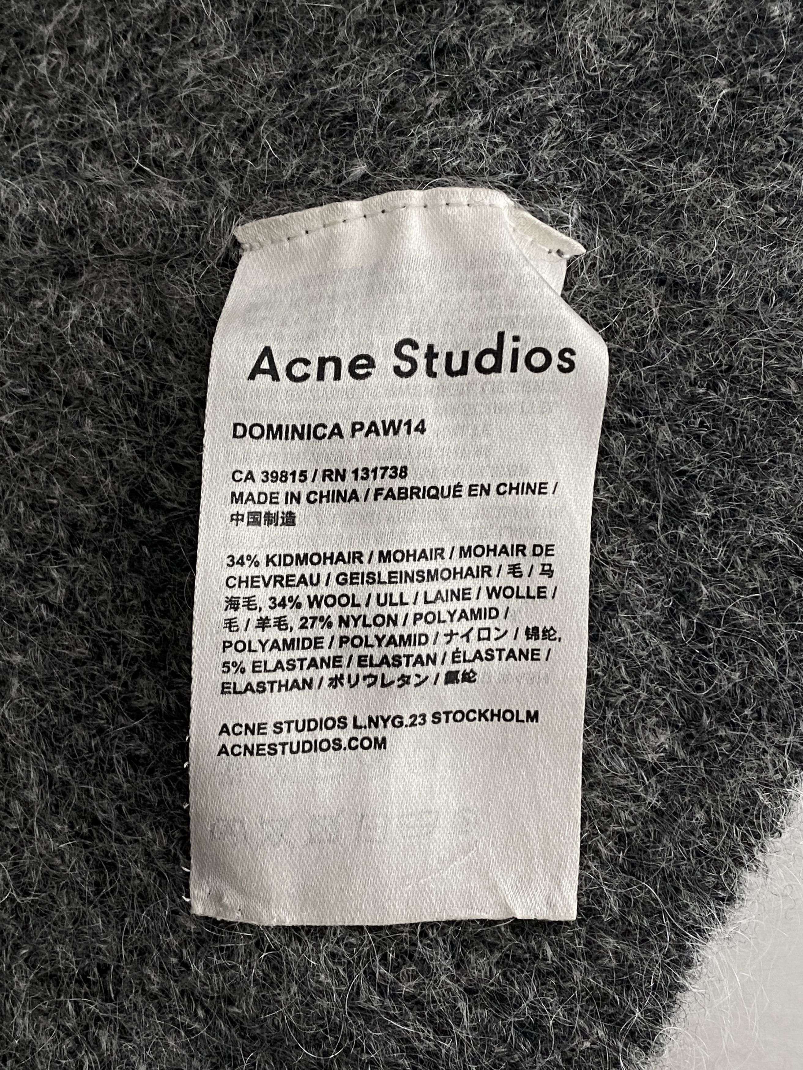 Acne Studios Rare Archive AW 2014 Fuzzy Kid Mohair Balaclava Hood Size ONE SIZE - 4 Thumbnail