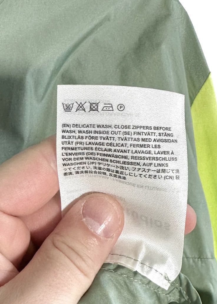 Acne Studios Acne Studios Contrasting Sleeves Green Face Windbreaker Size US XL / EU 56 / 4 - 8 Thumbnail