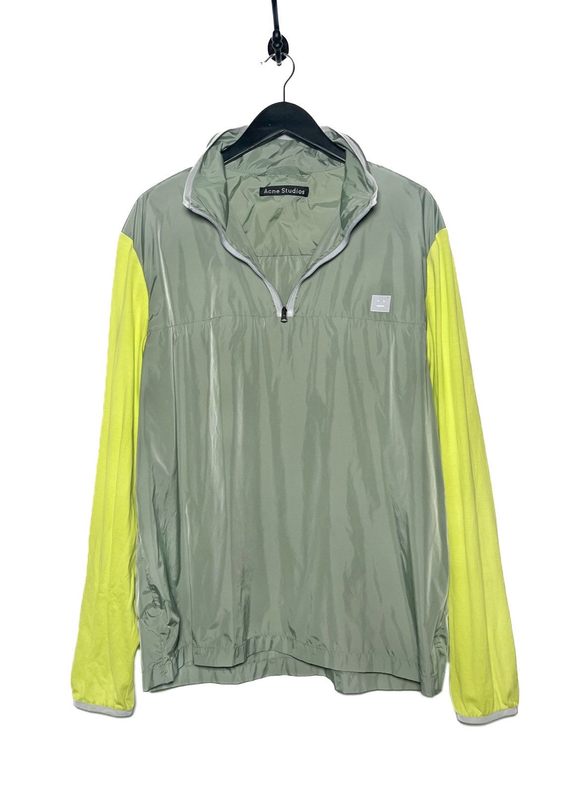 Acne Studios Acne Studios Contrasting Sleeves Green Face Windbreaker Size US XL / EU 56 / 4 - 2 Thumbnail
