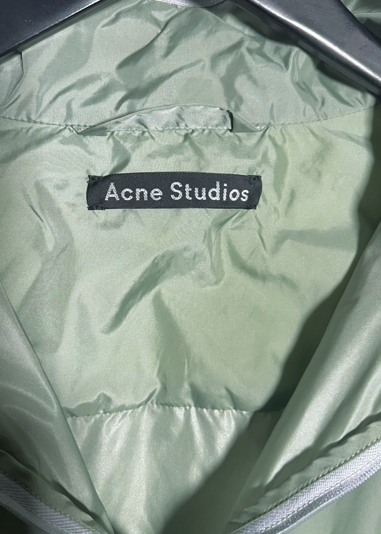 Acne Studios Acne Studios Contrasting Sleeves Green Face Windbreaker Size US XL / EU 56 / 4 - 6 Thumbnail