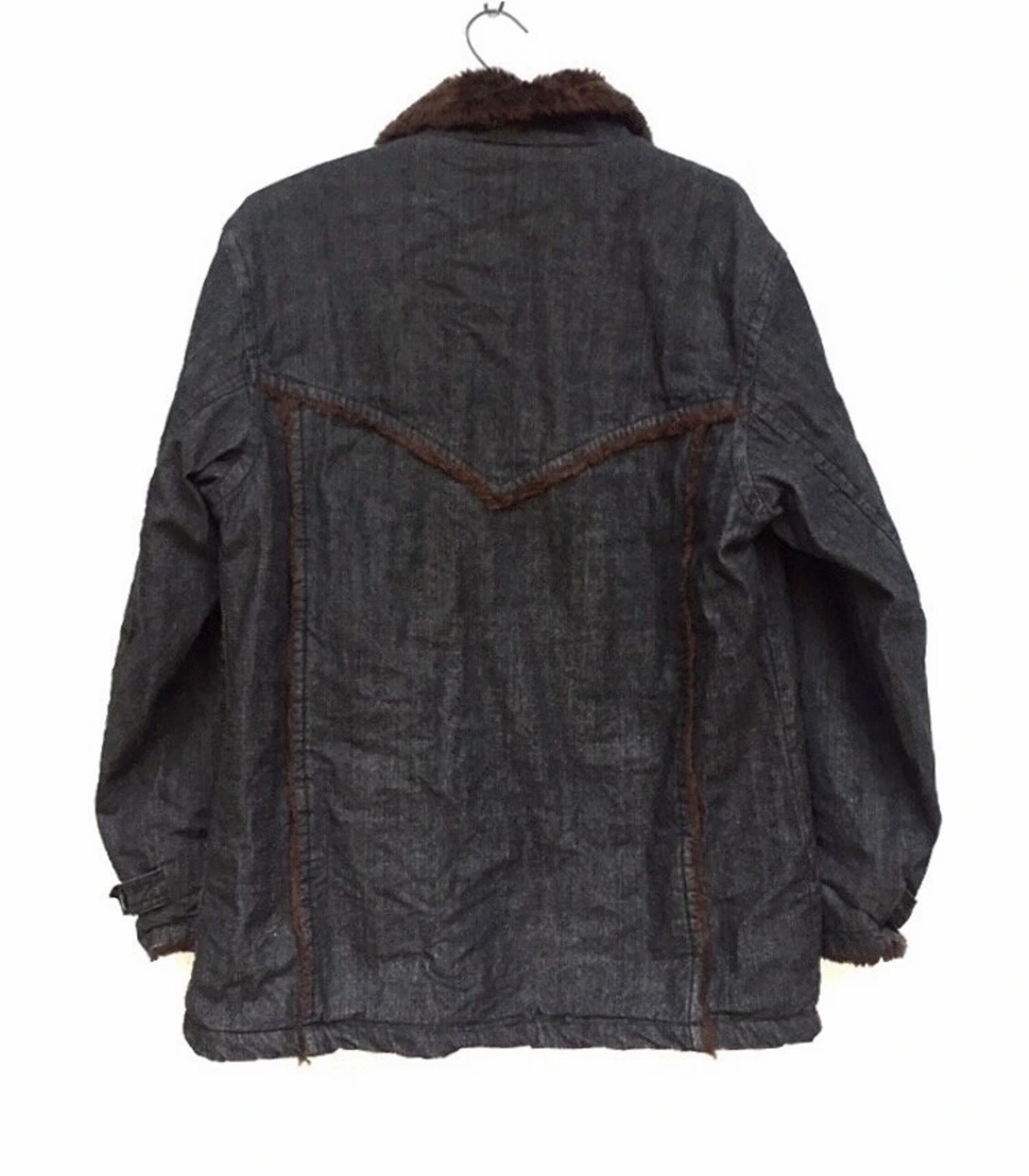 Japanese Brand Jeaning Garage Fleece Sherpa Lining denim Jacket Size US M / EU 48-50 / 2 - 2 Thumbnail