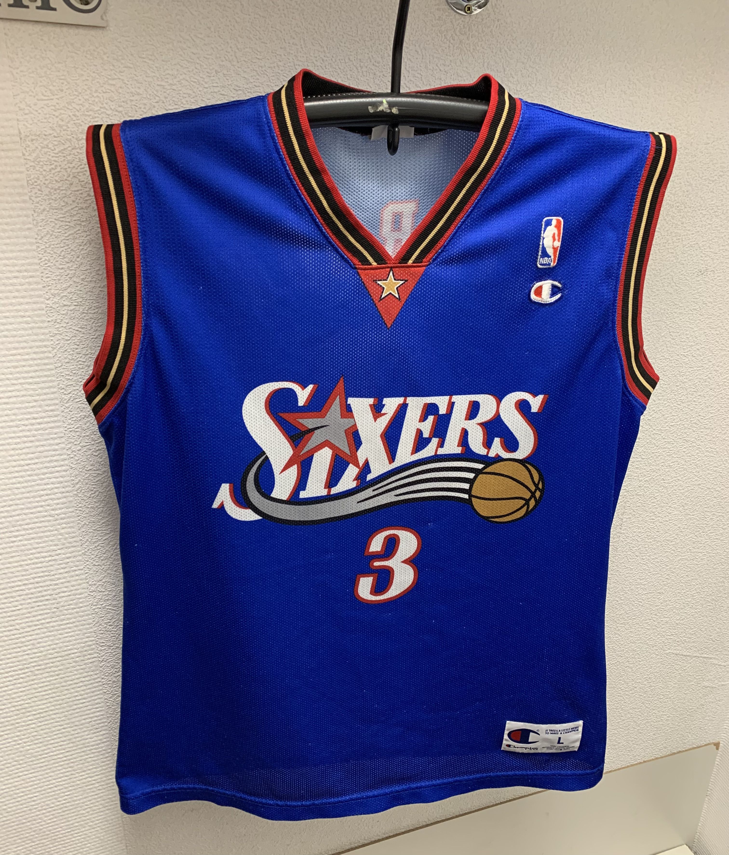 Champion Champion Philadelphia sixers Iverson 3 nba vintage jersey L Size US L / EU 52-54 / 3 - 1 Thumbnail