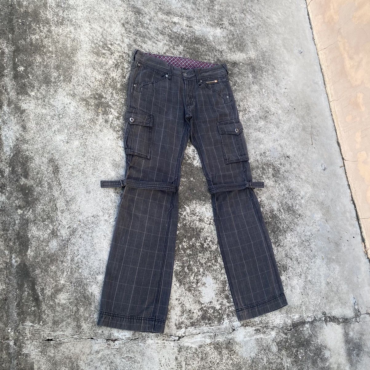 Beauty Beast × Japanese Brand Vintage Japanese Nicole Club Checkered Punk Bondage Pants Size US 33 - 4 Thumbnail