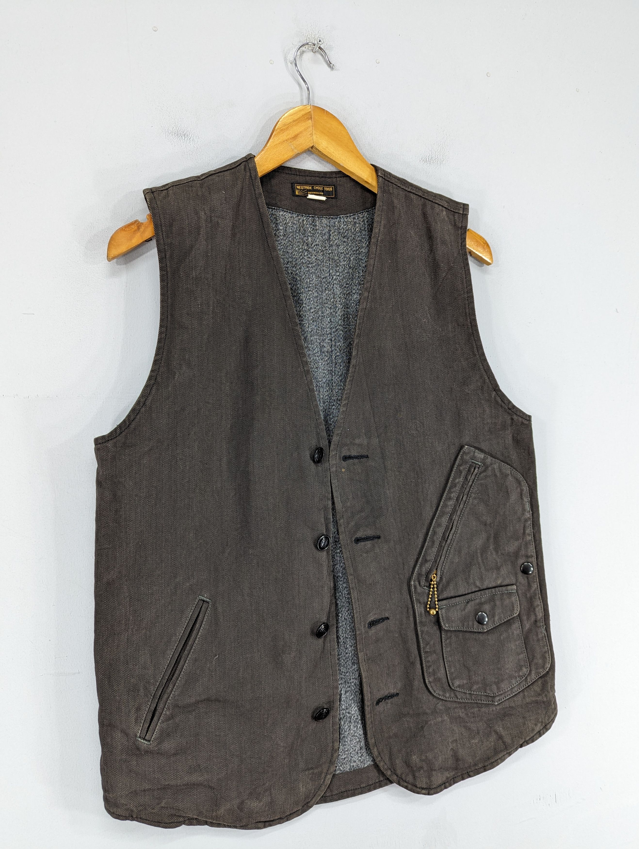 WEST RIDE 🔥RARE🔥WestRide Cycle Togs Denim Vest Jacket Size US M / EU 48-50 / 2 - 2 Thumbnail
