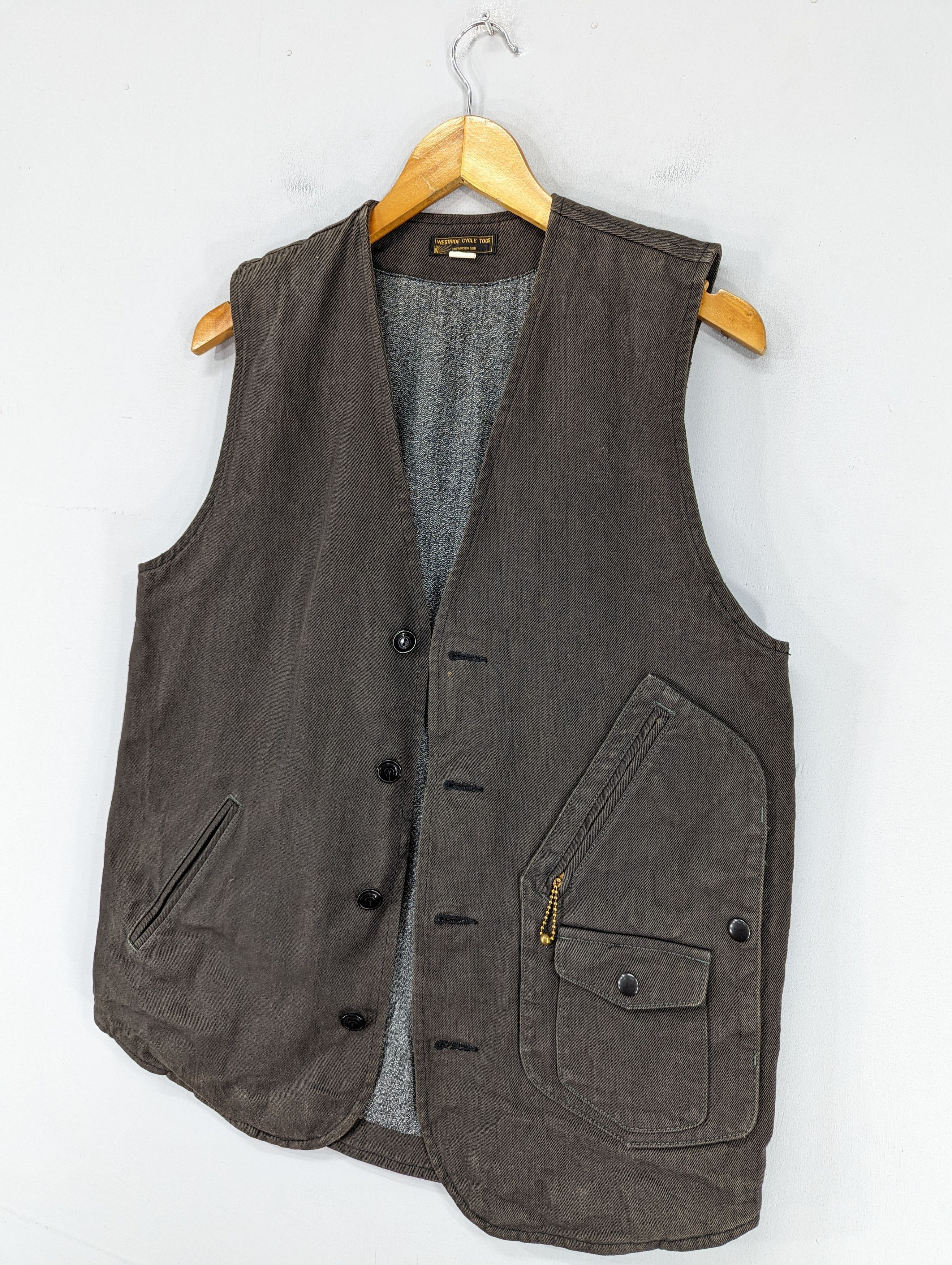 WEST RIDE 🔥RARE🔥WestRide Cycle Togs Denim Vest Jacket Size US M / EU 48-50 / 2 - 3 Thumbnail