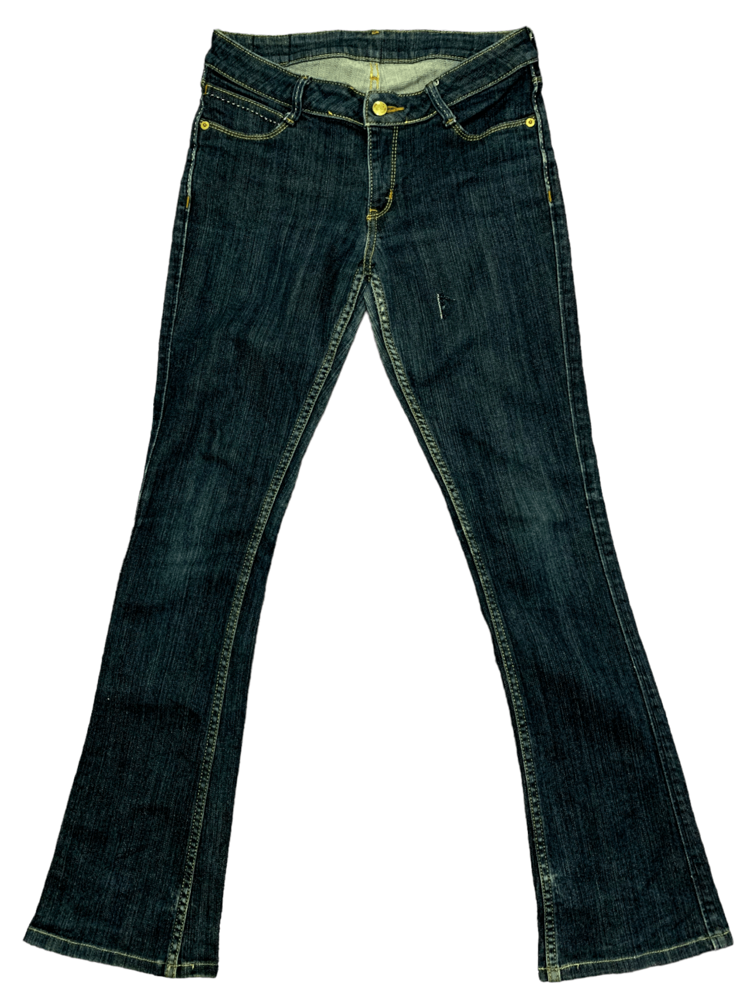 Japanese Brand Vintage Japanese Brand Blue Wash Flare Jeans Size US 27 - 1 Thumbnail