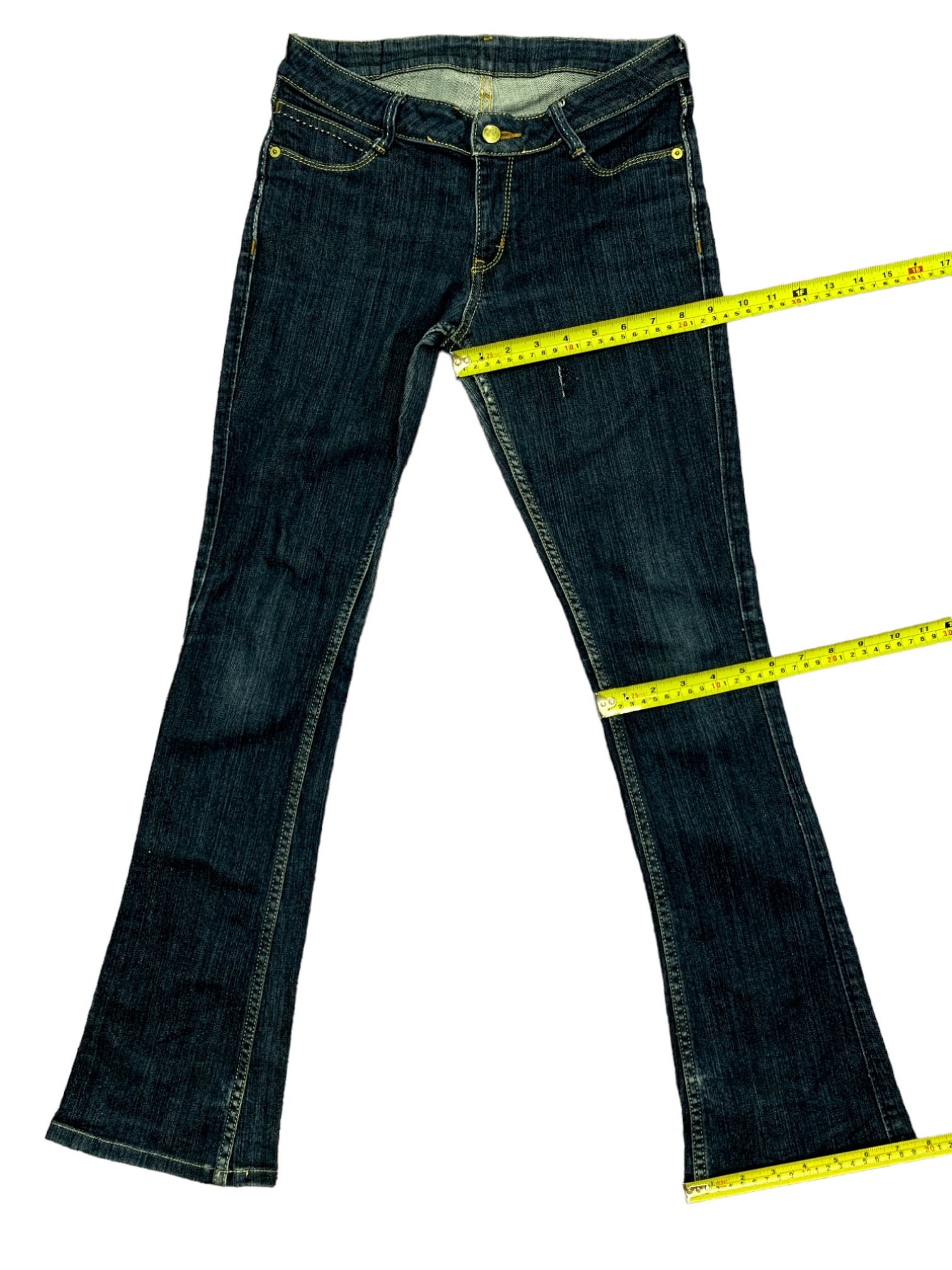 Japanese Brand Vintage Japanese Brand Blue Wash Flare Jeans Size US 27 - 12 Thumbnail