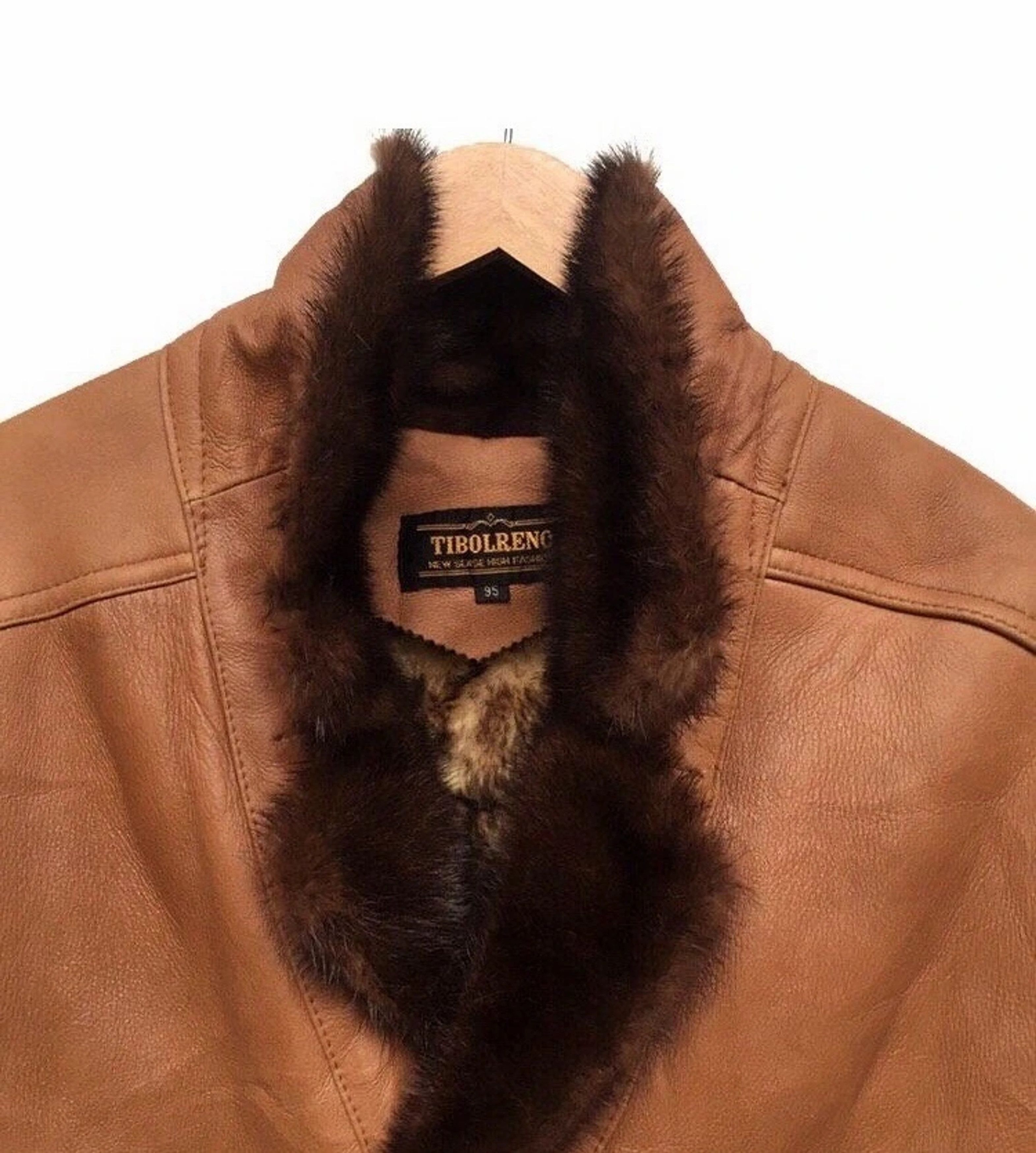 Vintage Tibolreno Faux Fur Leather Jacket Size US M / EU 48-50 / 2 - 3 Thumbnail