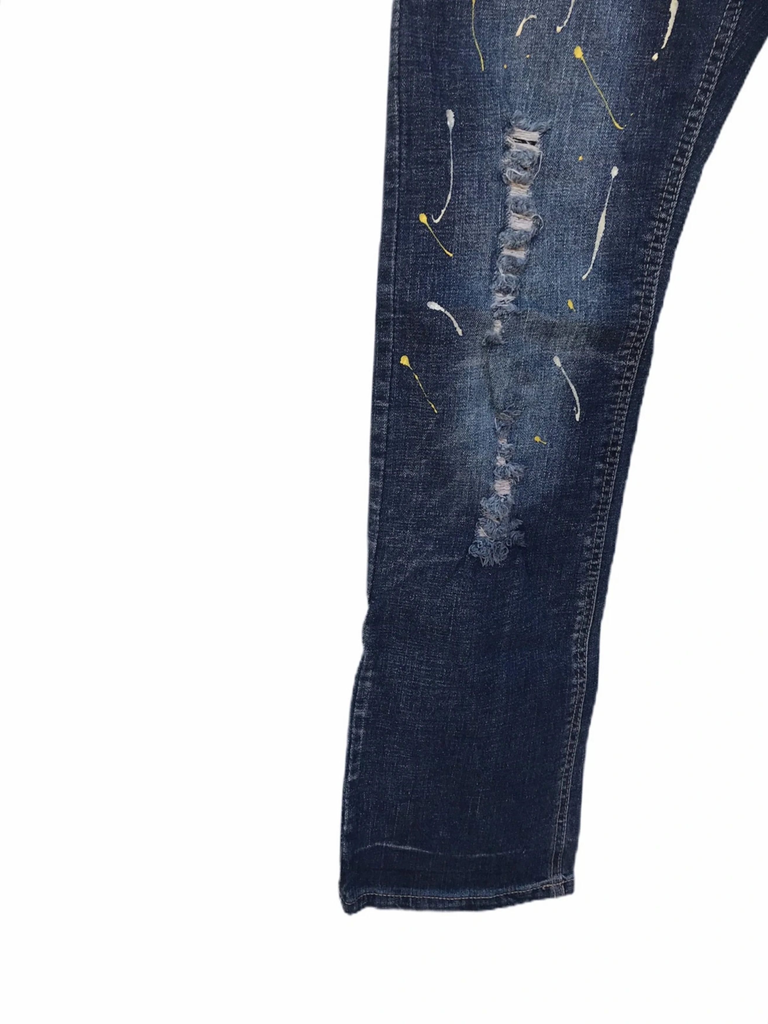 Japanese Brand Take In A Wave The Winner Nice Denim Jeans Size US 26 / EU 42 - 8 Thumbnail