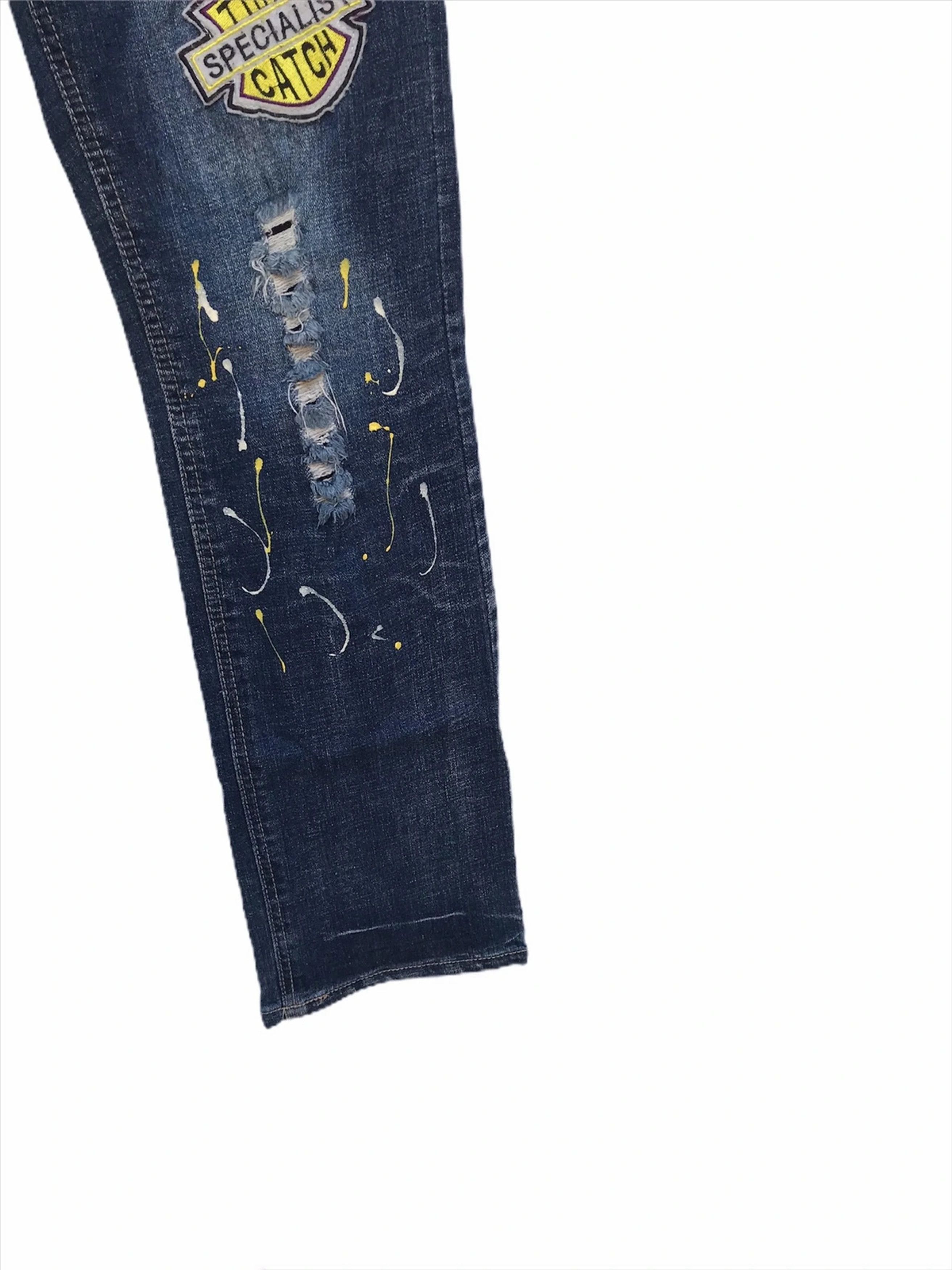 Japanese Brand Take In A Wave The Winner Nice Denim Jeans Size US 26 / EU 42 - 9 Thumbnail