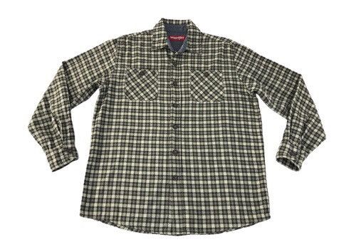 Flannel × Wrangler Vintage Flannel Wrangler Design Plaid Double Pocket Style Size US L / EU 52-54 / 3 - 1 Thumbnail