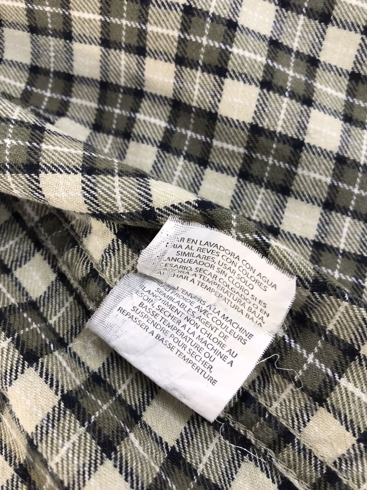 Flannel × Wrangler Vintage Flannel Wrangler Design Plaid Double Pocket Style Size US L / EU 52-54 / 3 - 9 Thumbnail