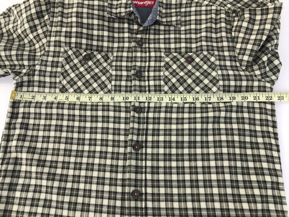 Flannel × Wrangler Vintage Flannel Wrangler Design Plaid Double Pocket Style Size US L / EU 52-54 / 3 - 10 Thumbnail