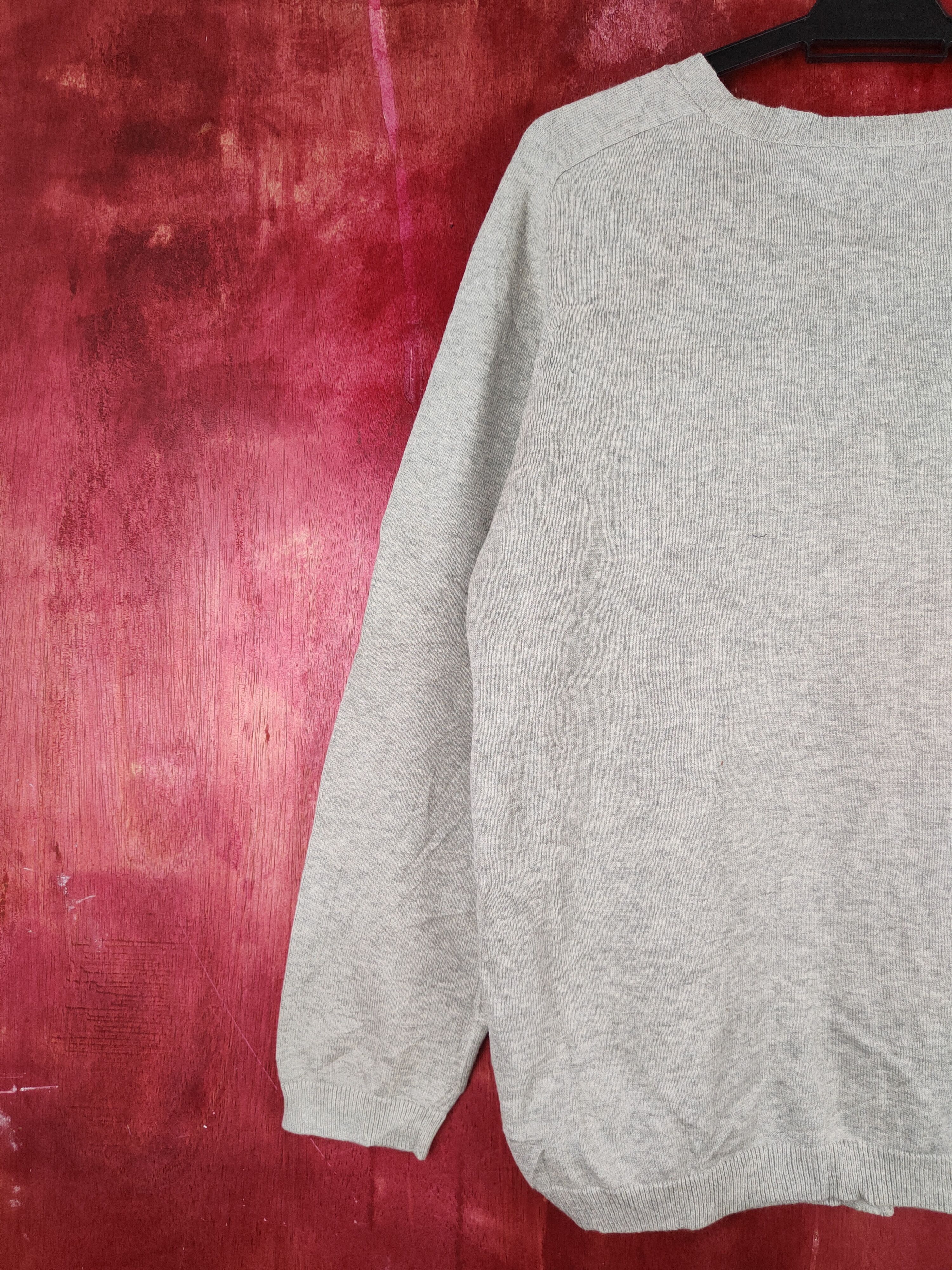 Japanese Brand Crocodile Gray Cardigan knitwear streetwear #S881 Size L / US 10 / IT 46 - 12 Thumbnail