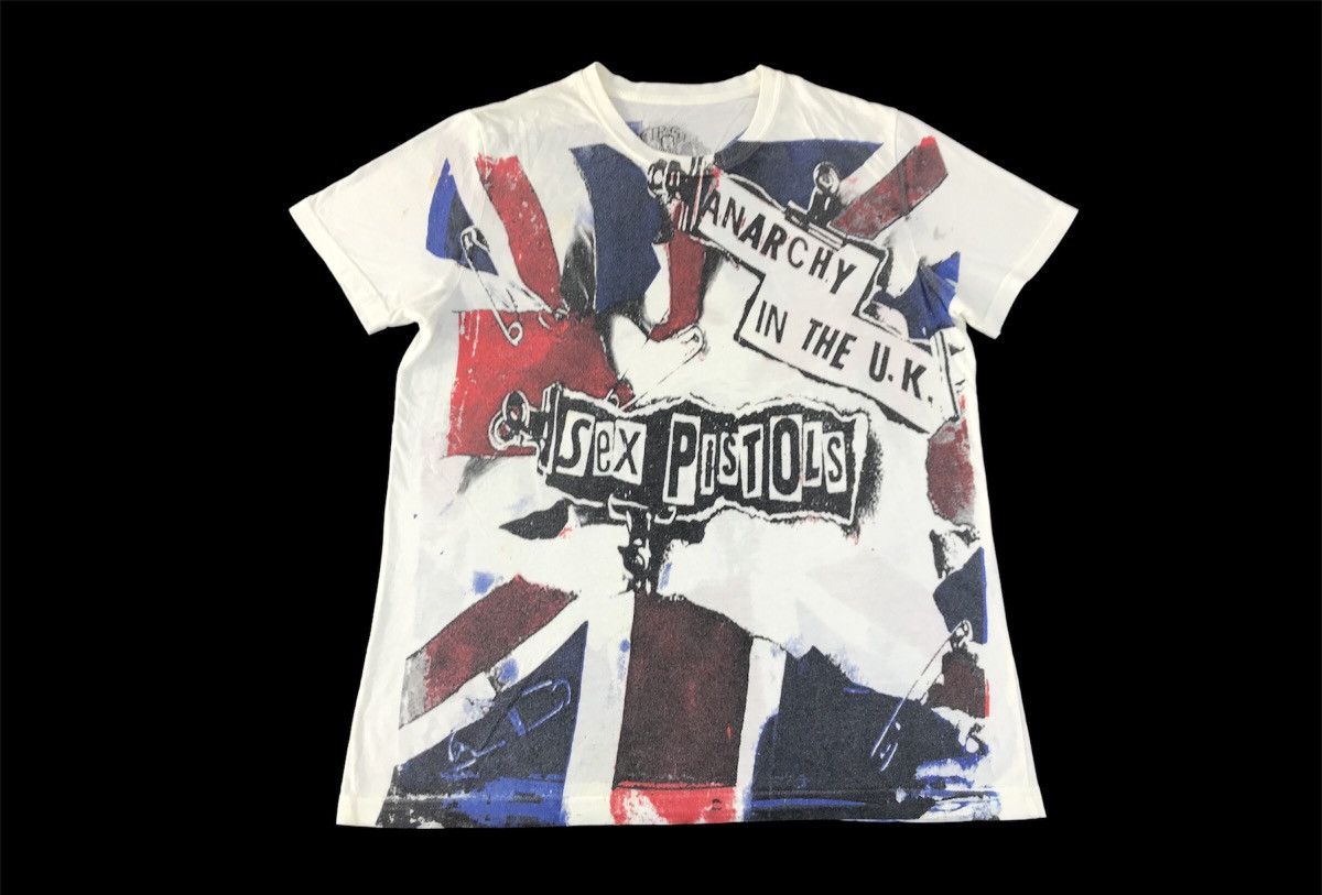 Print All Over Me Sex Pistol Anarchy In The UK Tee T-shirt Flag Over  Printed | Grailed