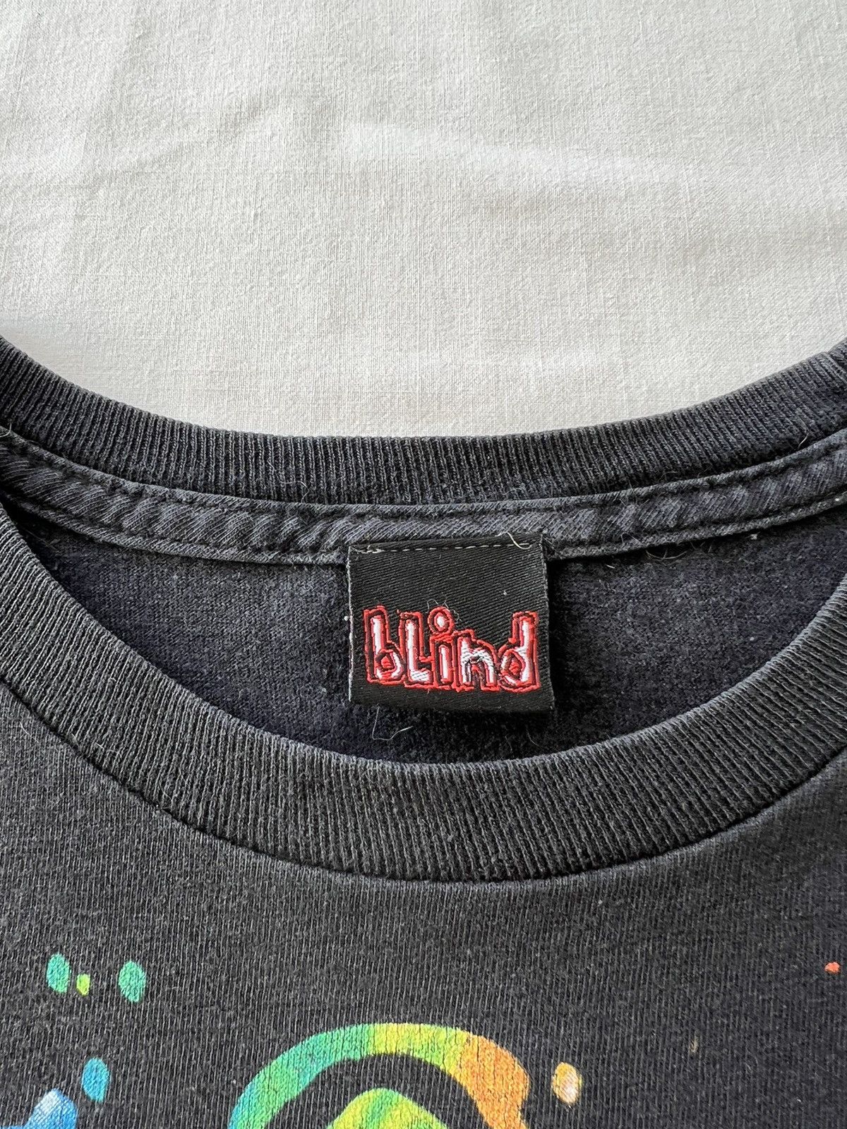 Hook-Ups Vintage 2000s Blind Skateboards Black Tee (Powell Peralta) Size US XL / EU 56 / 4 - 9 Thumbnail
