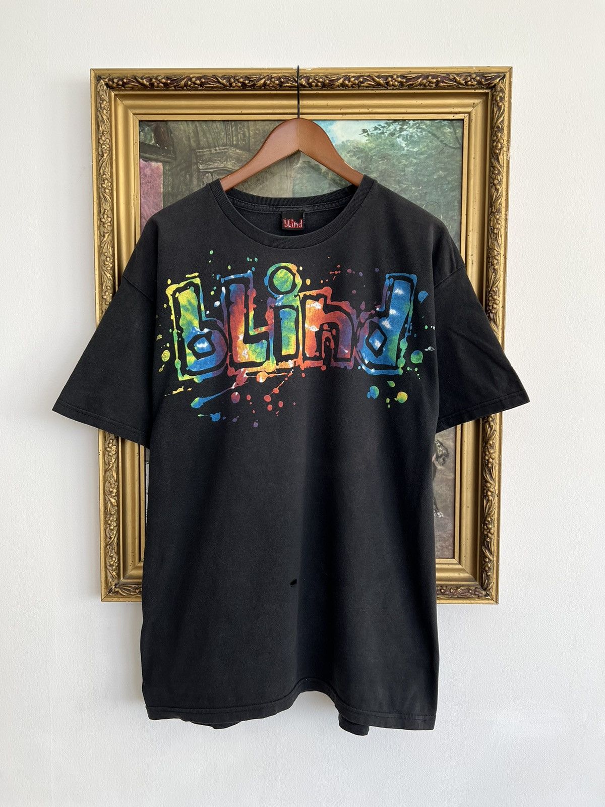 Hook-Ups Vintage 2000s Blind Skateboards Black Tee (Powell Peralta) Size US XL / EU 56 / 4 - 1 Thumbnail