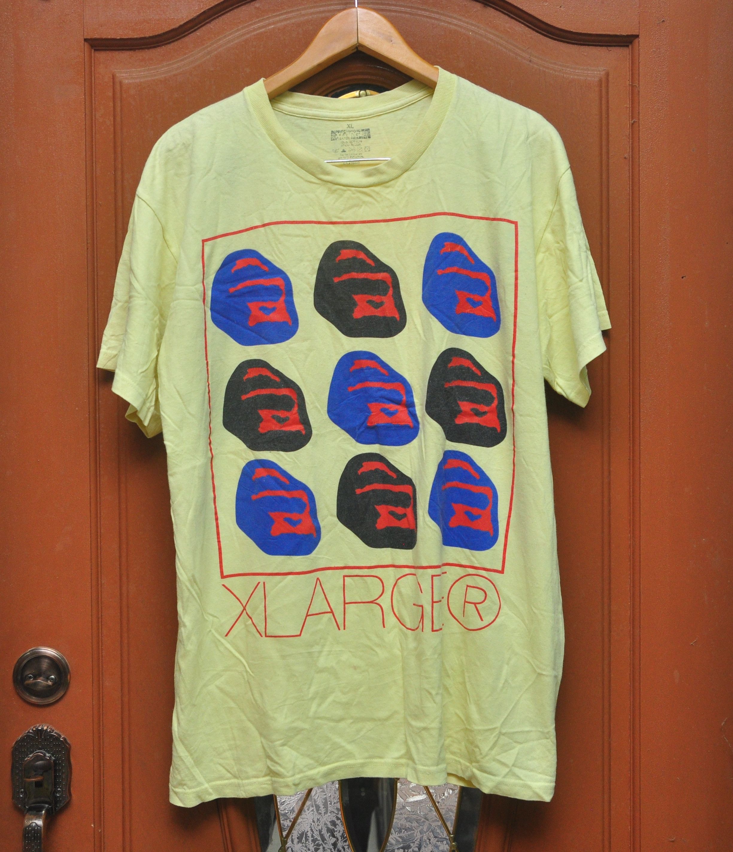 Japanese Brand × Vintage Vintage Xlarge Yellow Shirt / hip hop swag skate rap gift Size US XL / EU 56 / 4 - 1 Thumbnail