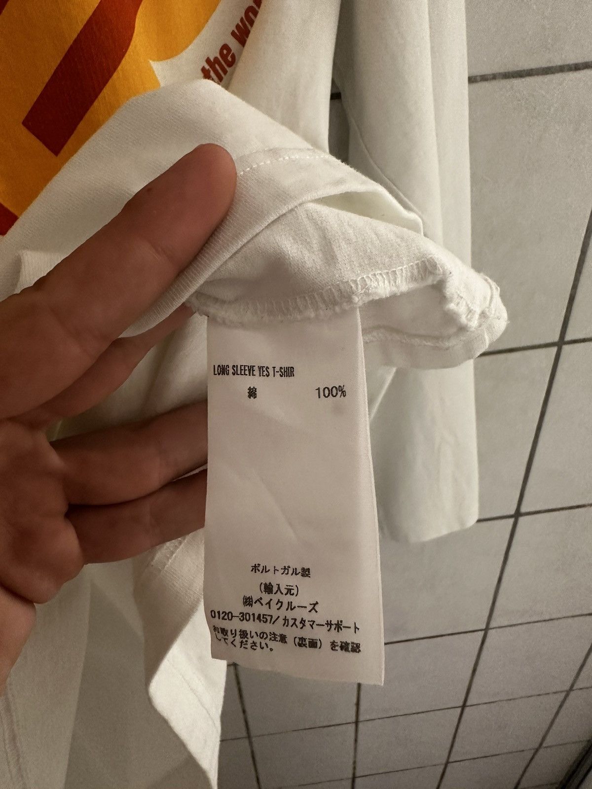 Martine Rose long sleeve YES logo Tee