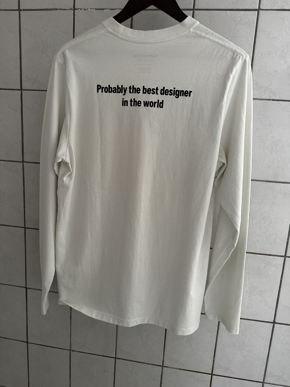 Martine Rose long sleeve YES logo Tee
