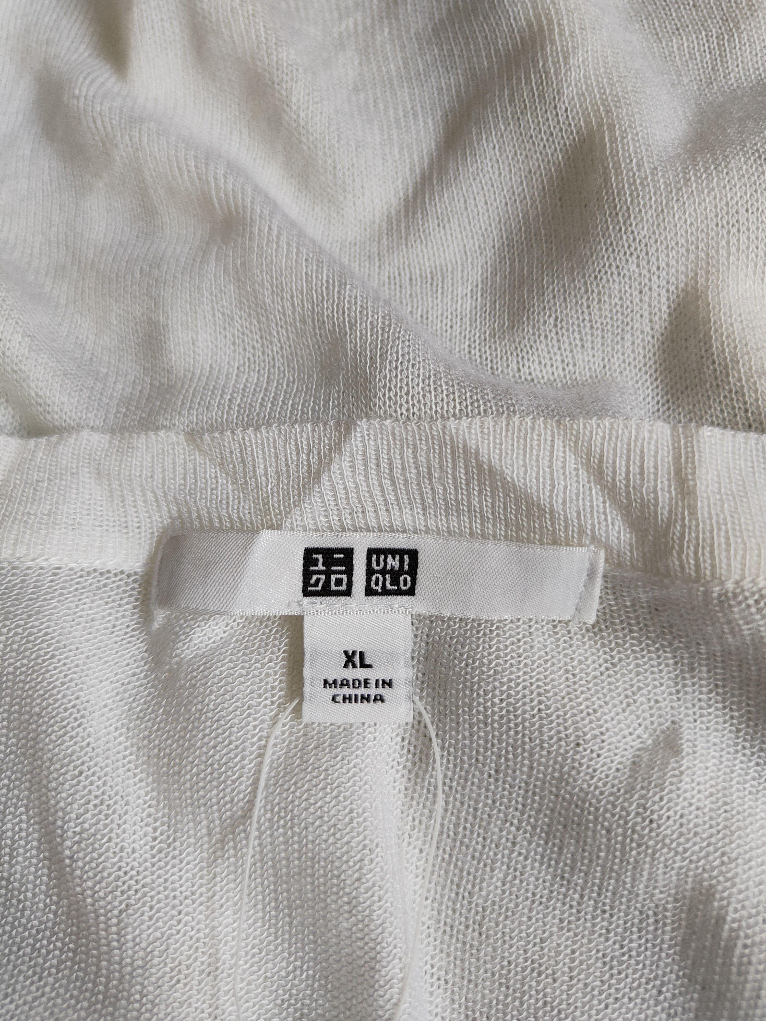 Japanese Brand Uniqlo White Crochet Meshnet Short Sleeve Cardigan #S879 Size L / US 10 / IT 46 - 12 Thumbnail