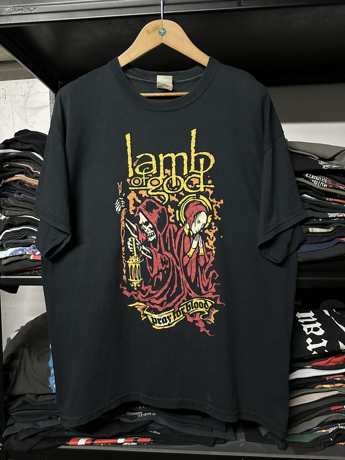 Band Tees × Vintage Vintage Lamb Of God Tour Australia Faded Tee Size US XL / EU 56 / 4 - 1 Thumbnail