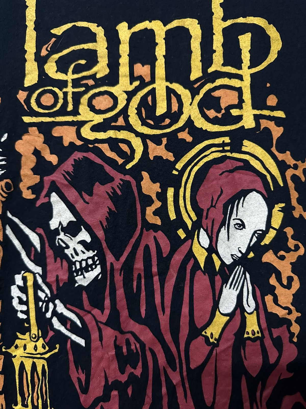Band Tees × Vintage Vintage Lamb Of God Tour Australia Faded Tee Size US XL / EU 56 / 4 - 4 Thumbnail