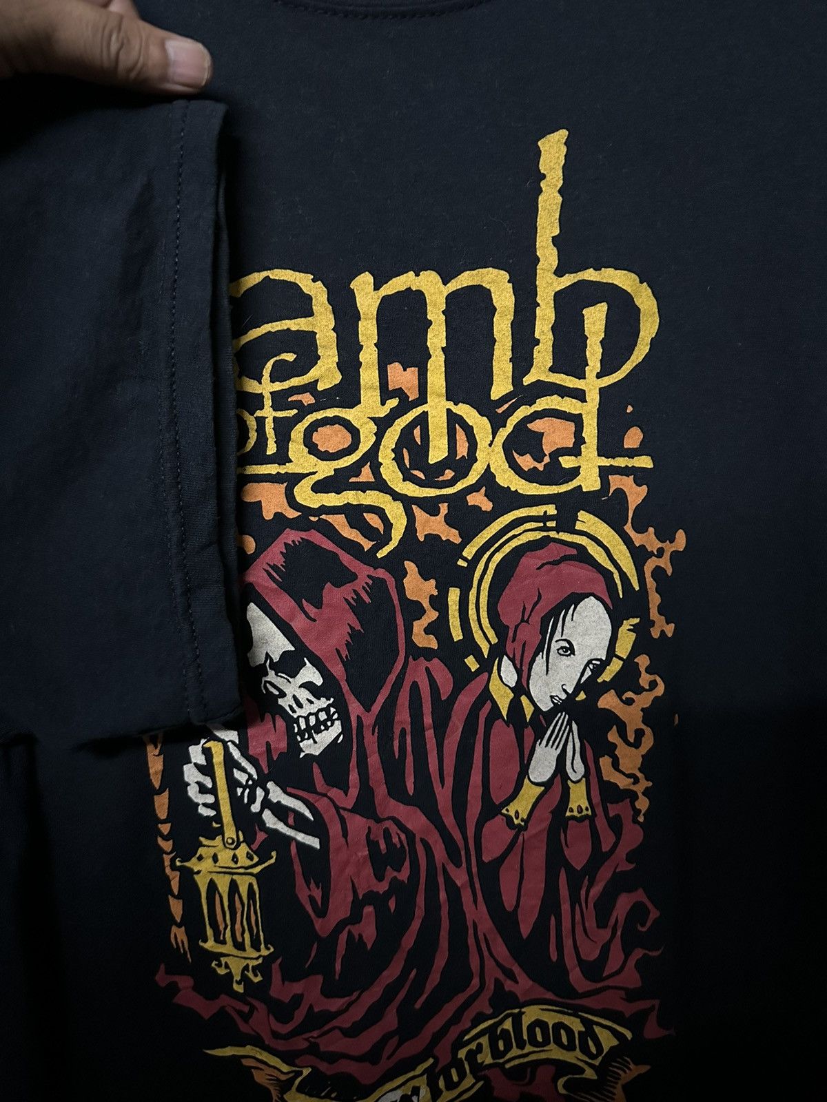 Band Tees × Vintage Vintage Lamb Of God Tour Australia Faded Tee Size US XL / EU 56 / 4 - 7 Thumbnail