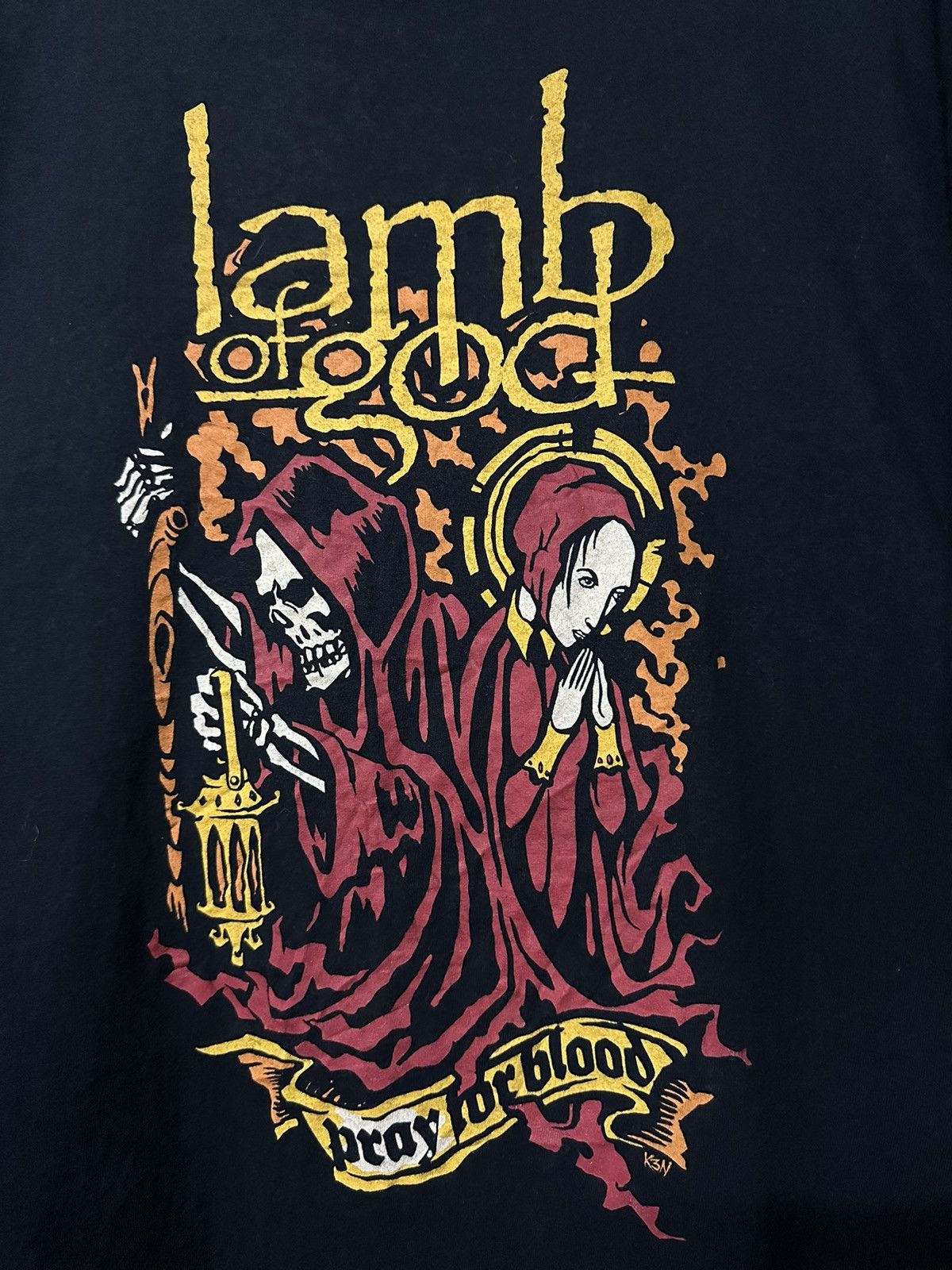 Band Tees × Vintage Vintage Lamb Of God Tour Australia Faded Tee Size US XL / EU 56 / 4 - 3 Thumbnail
