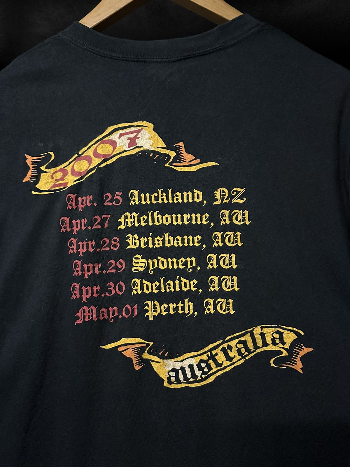 Band Tees × Vintage Vintage Lamb Of God Tour Australia Faded Tee Size US XL / EU 56 / 4 - 8 Thumbnail