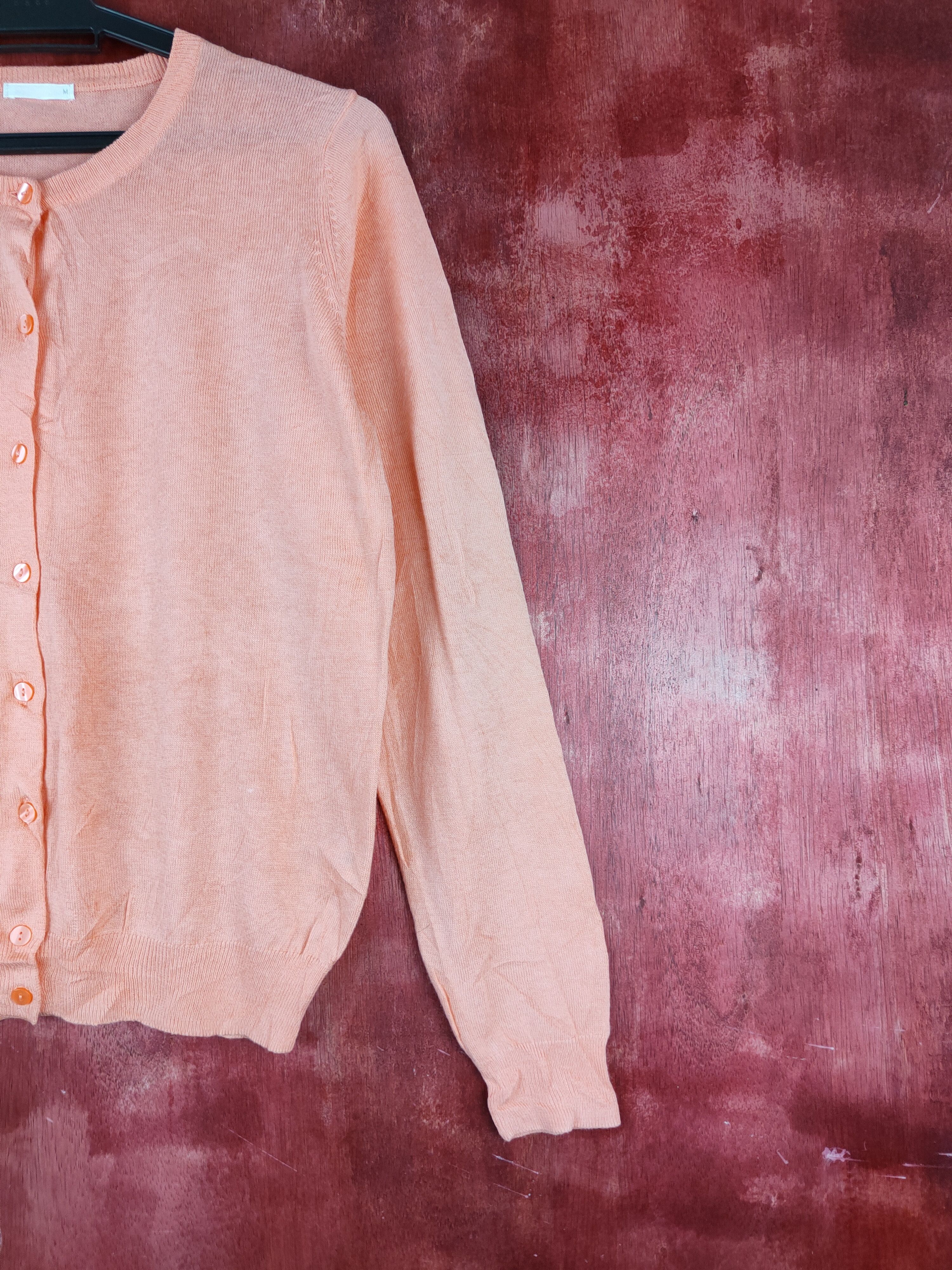 GU × Japanese Brand GU Orange Cardigan knitwear streetwear #S868 Size M / US 6-8 / IT 42-44 - 5 Thumbnail