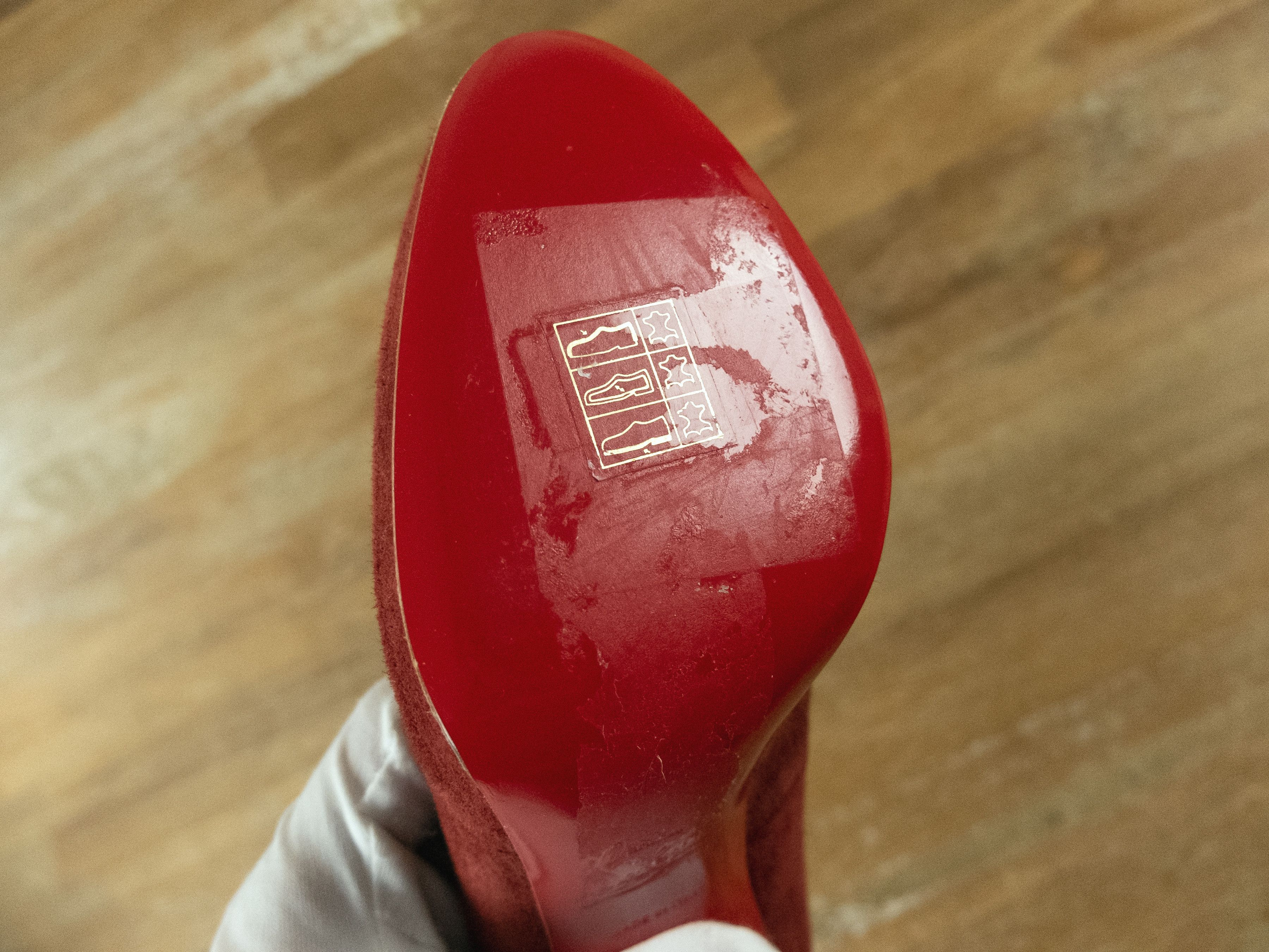 Christian Louboutin CHRISTIAN LOUBOUTIN Simple Pump red suede pumps shoes 36.5 Size US 6.5 / IT 36.5 - 8 Thumbnail
