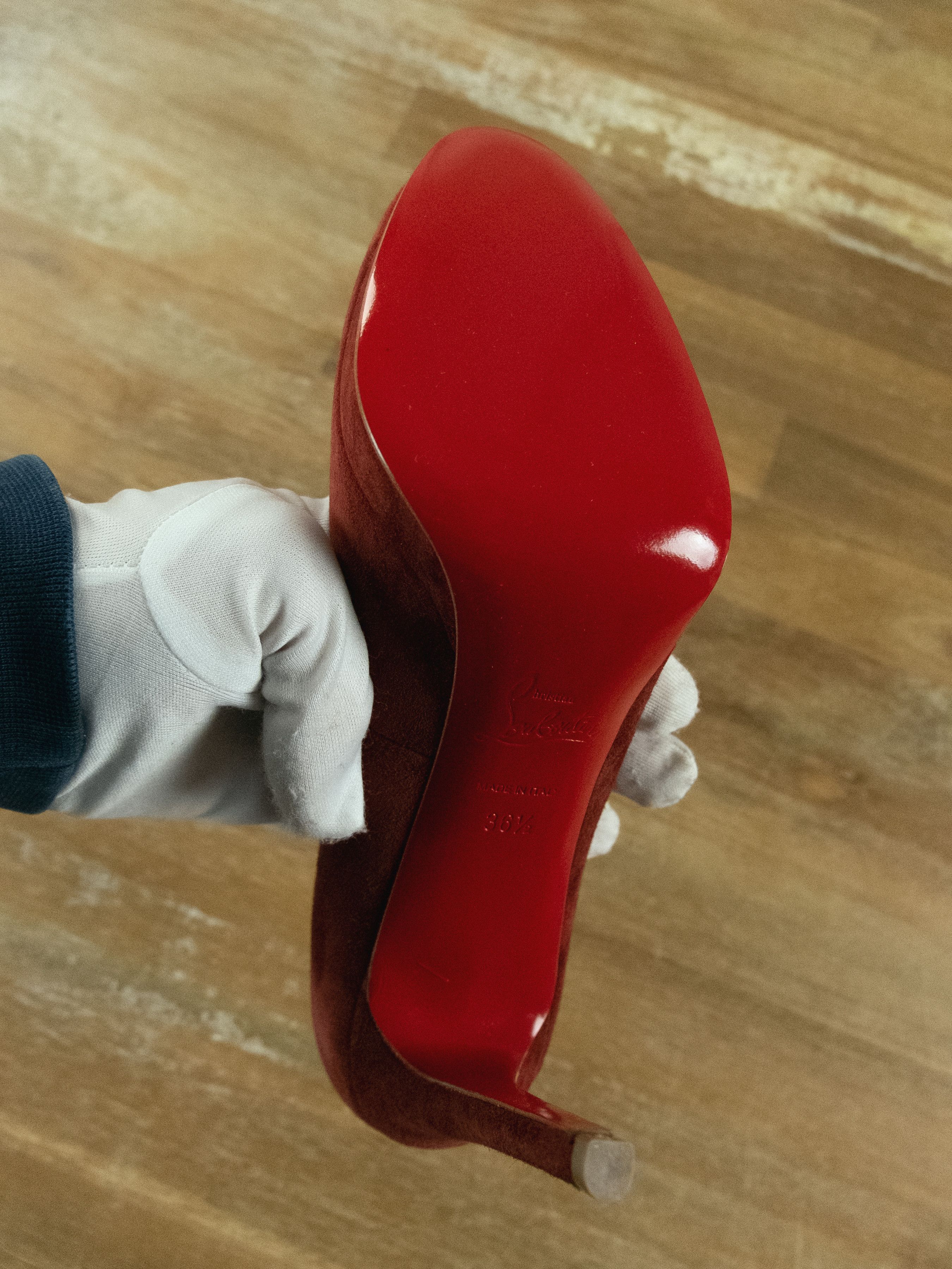 Christian Louboutin CHRISTIAN LOUBOUTIN Simple Pump red suede pumps shoes 36.5 Size US 6.5 / IT 36.5 - 10 Thumbnail