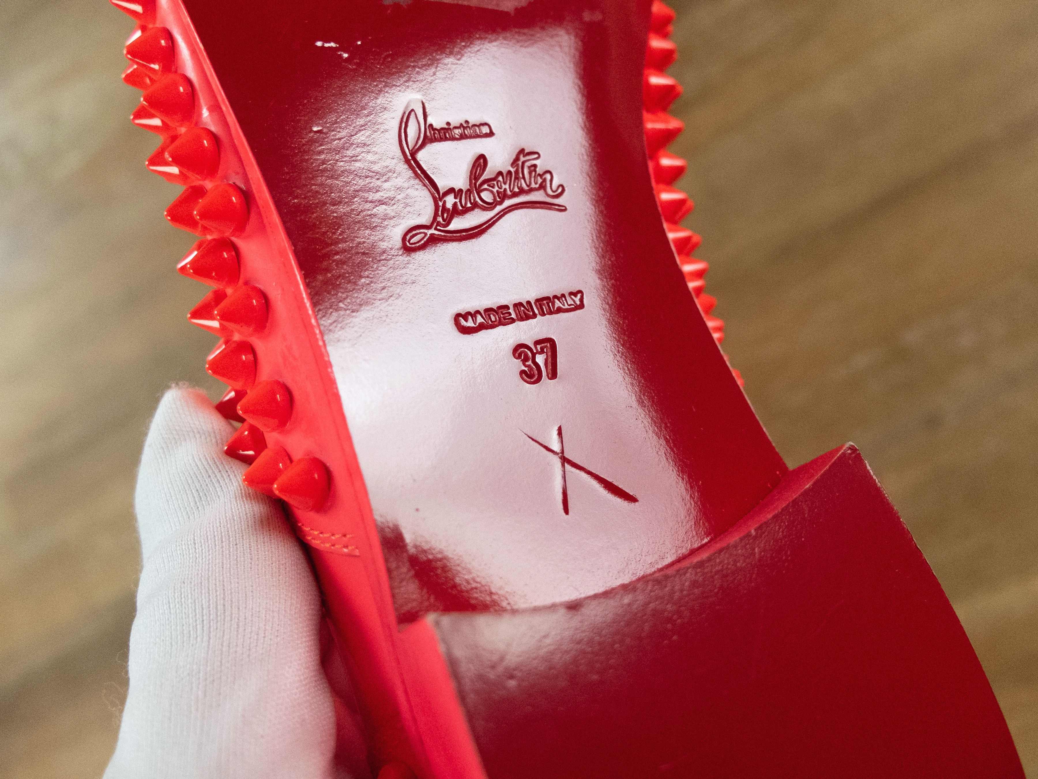 Christian Louboutin CHRISTIAN LOUBOUTIN Freddy Flat patent studs Oxford shoes 37 Size US 7 / IT 37 - 8 Thumbnail