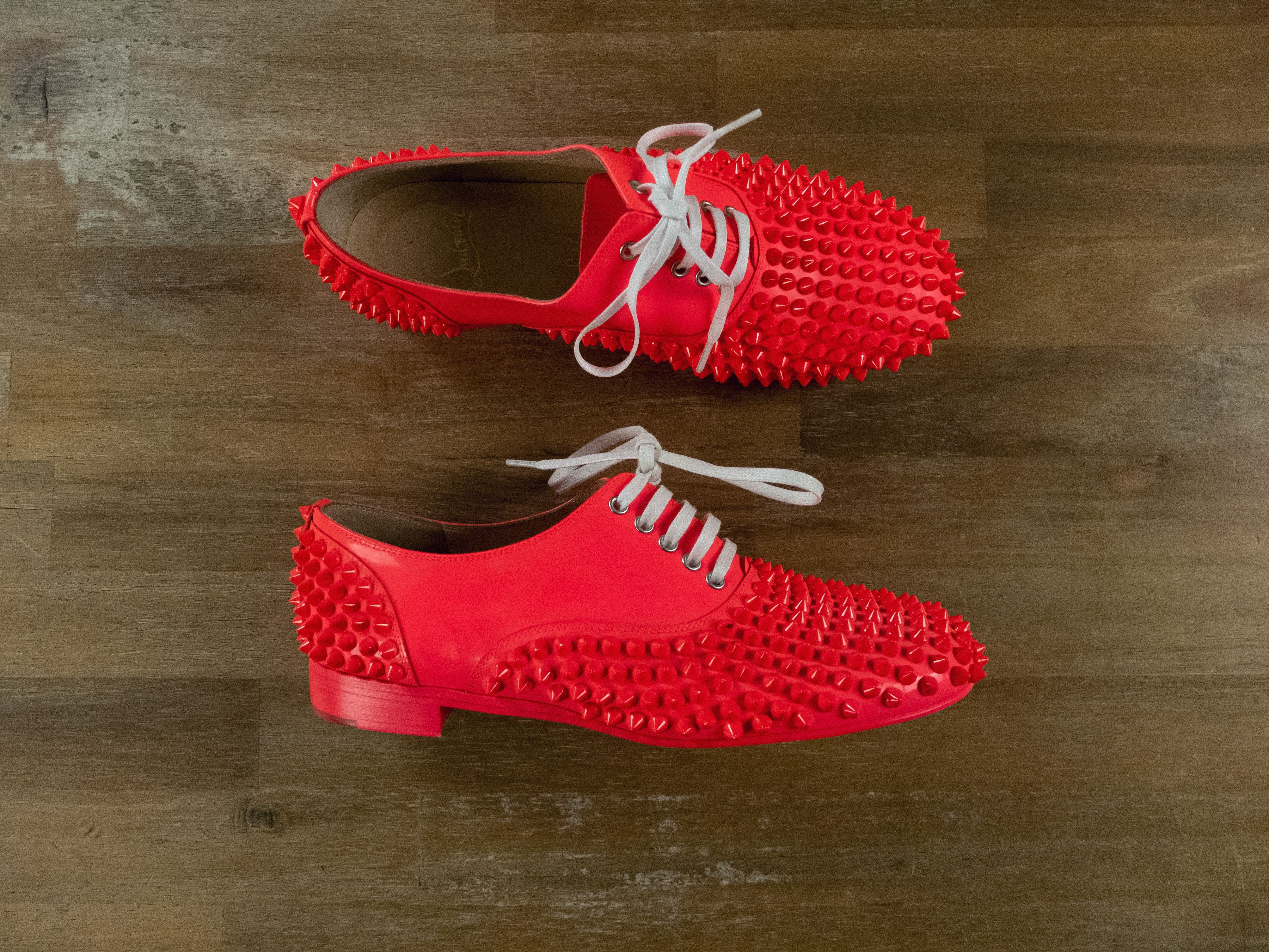 Christian Louboutin CHRISTIAN LOUBOUTIN Freddy Flat patent studs Oxford shoes 37 Size US 7 / IT 37 - 1 Thumbnail