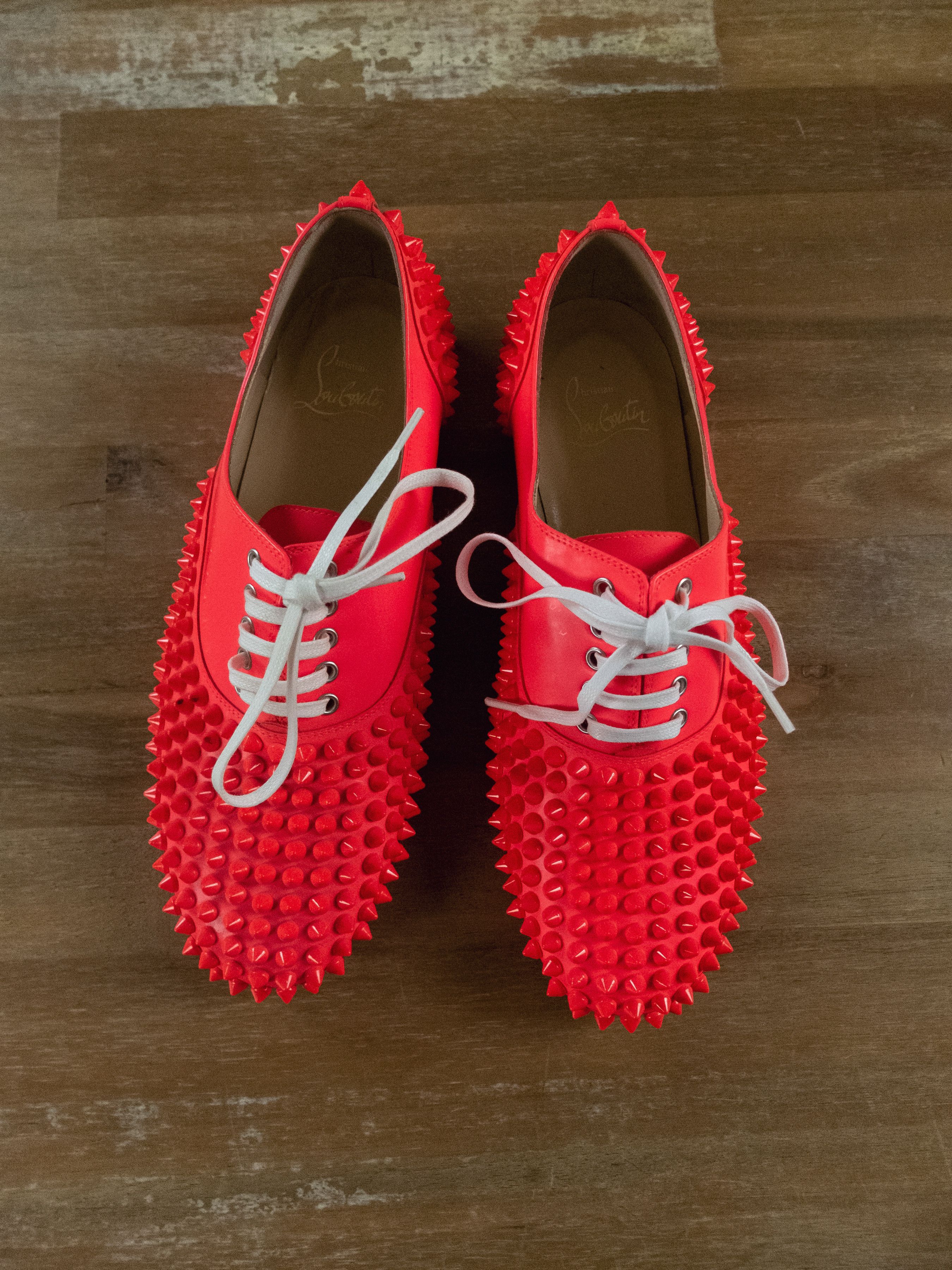 Christian Louboutin CHRISTIAN LOUBOUTIN Freddy Flat patent studs Oxford shoes 37 Size US 7 / IT 37 - 2 Thumbnail