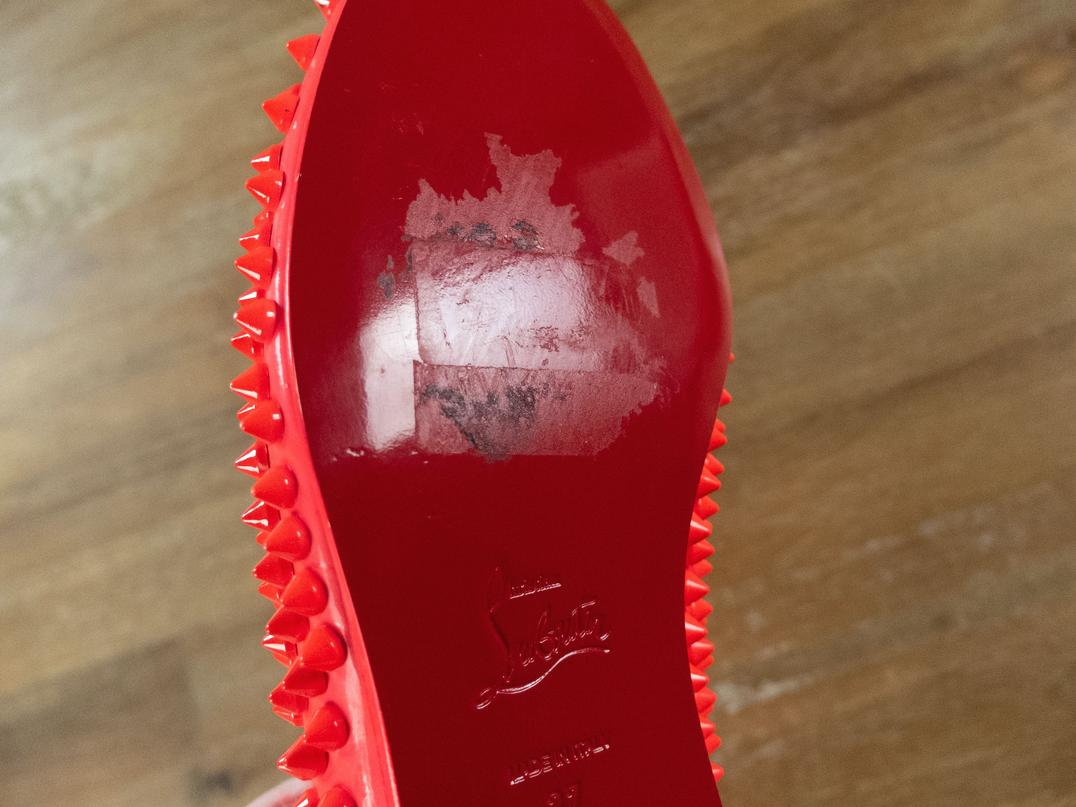 Christian Louboutin CHRISTIAN LOUBOUTIN Freddy Flat patent studs Oxford shoes 37 Size US 7 / IT 37 - 7 Thumbnail