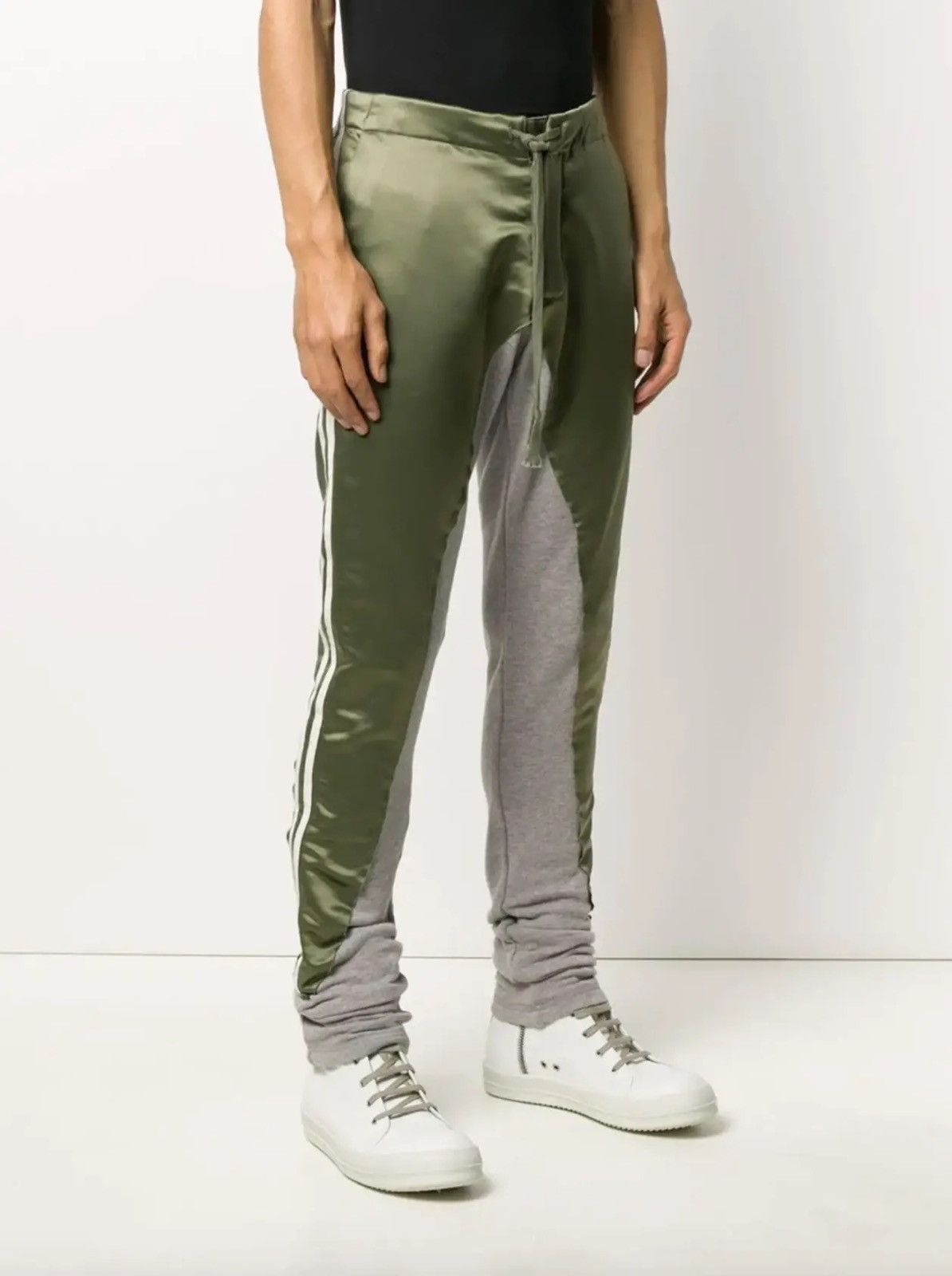 image of Greg Laurent 50/50 Long Slim Pants in Green, Men's (Size 36)