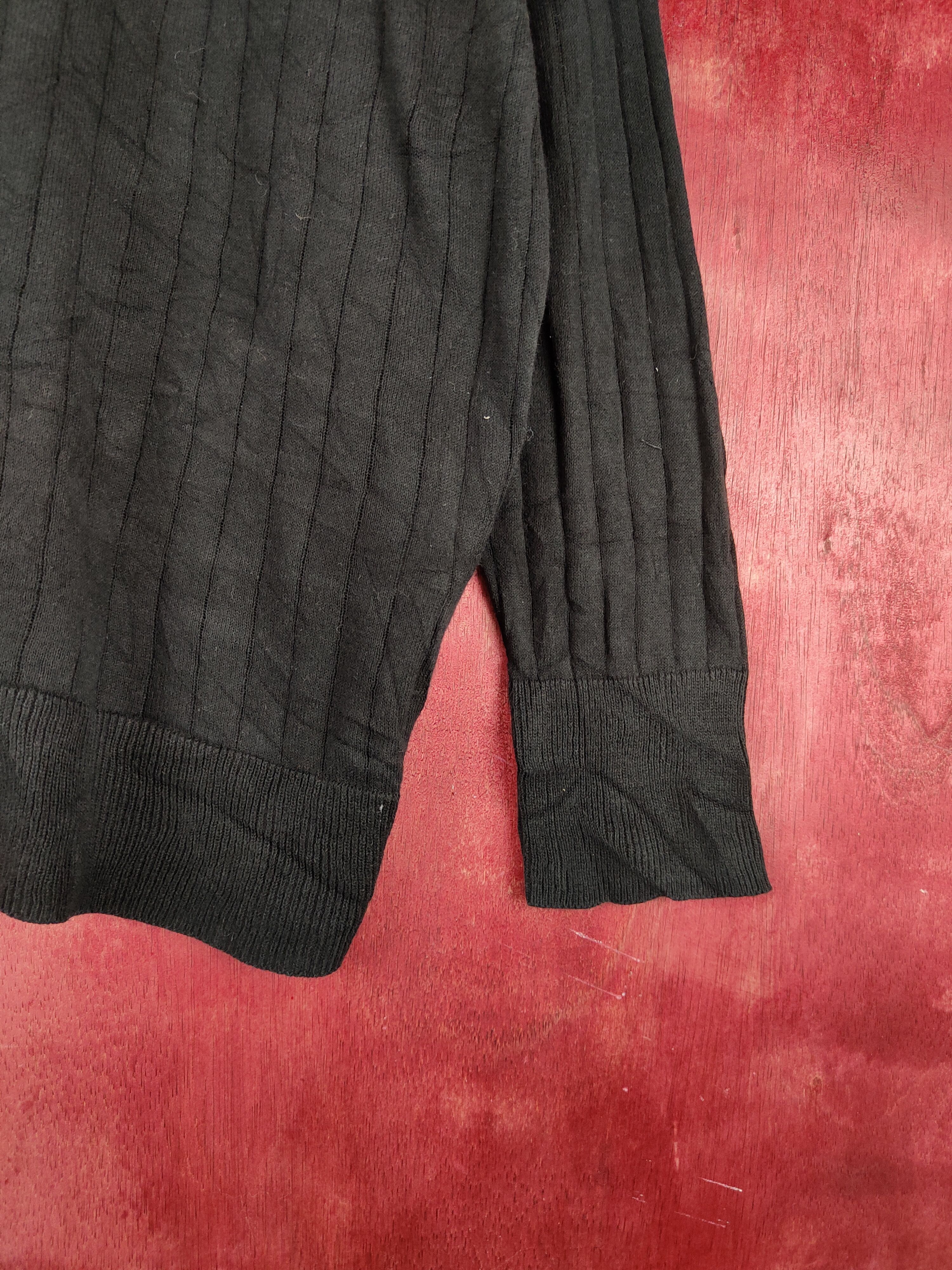 Japanese Brand Live in Comfort Black Cardigan knitwear vintage #S864 Size XL / US 12-14 / IT 48-50 - 6 Thumbnail