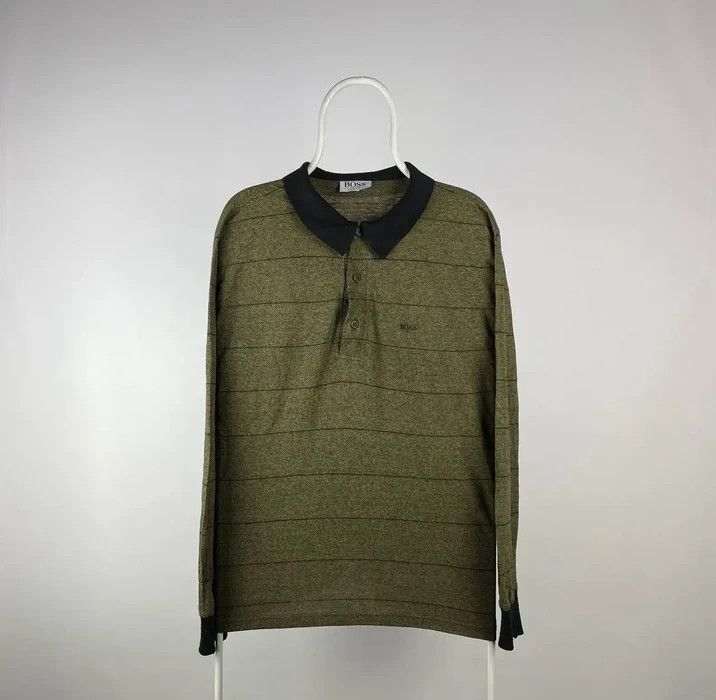 Hugo Boss Hugo boss vintage long sleeve size XLarge band tee khaki Size US XL / EU 56 / 4 - 1 Thumbnail